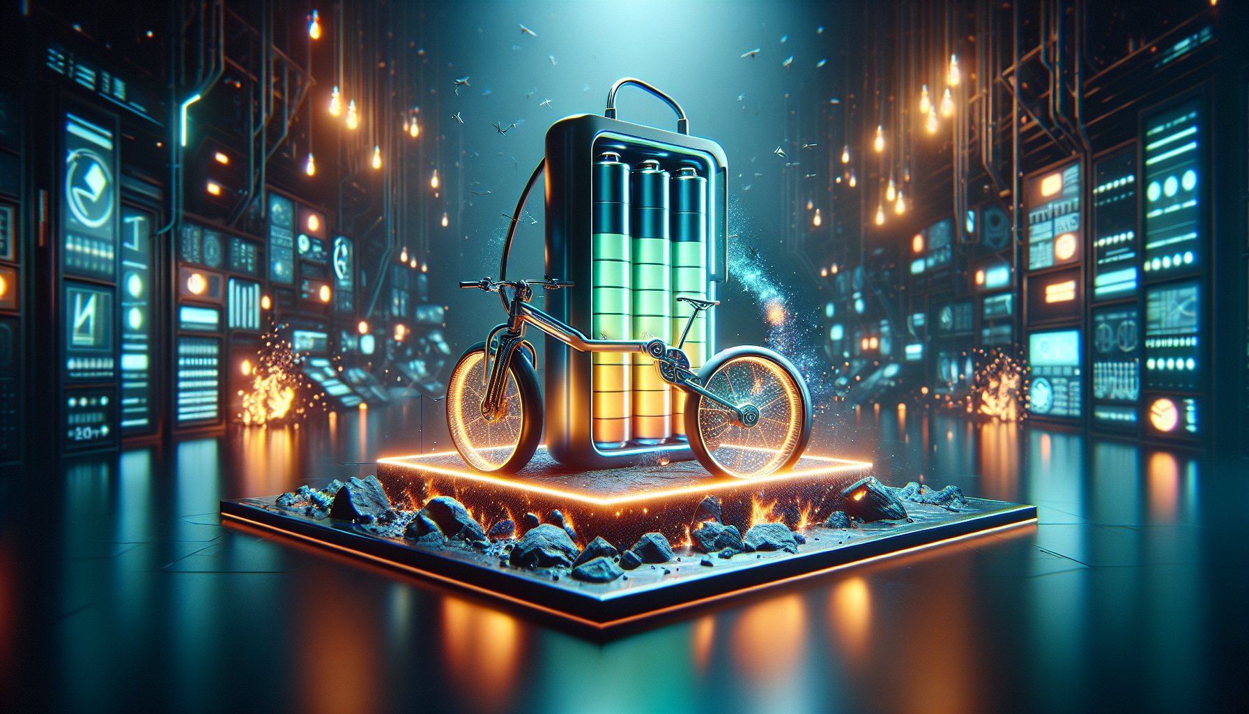 Battery technology innovations enhance electric vehicles and smart power management, featuring sustainable batteries like Volcanic Bikes.