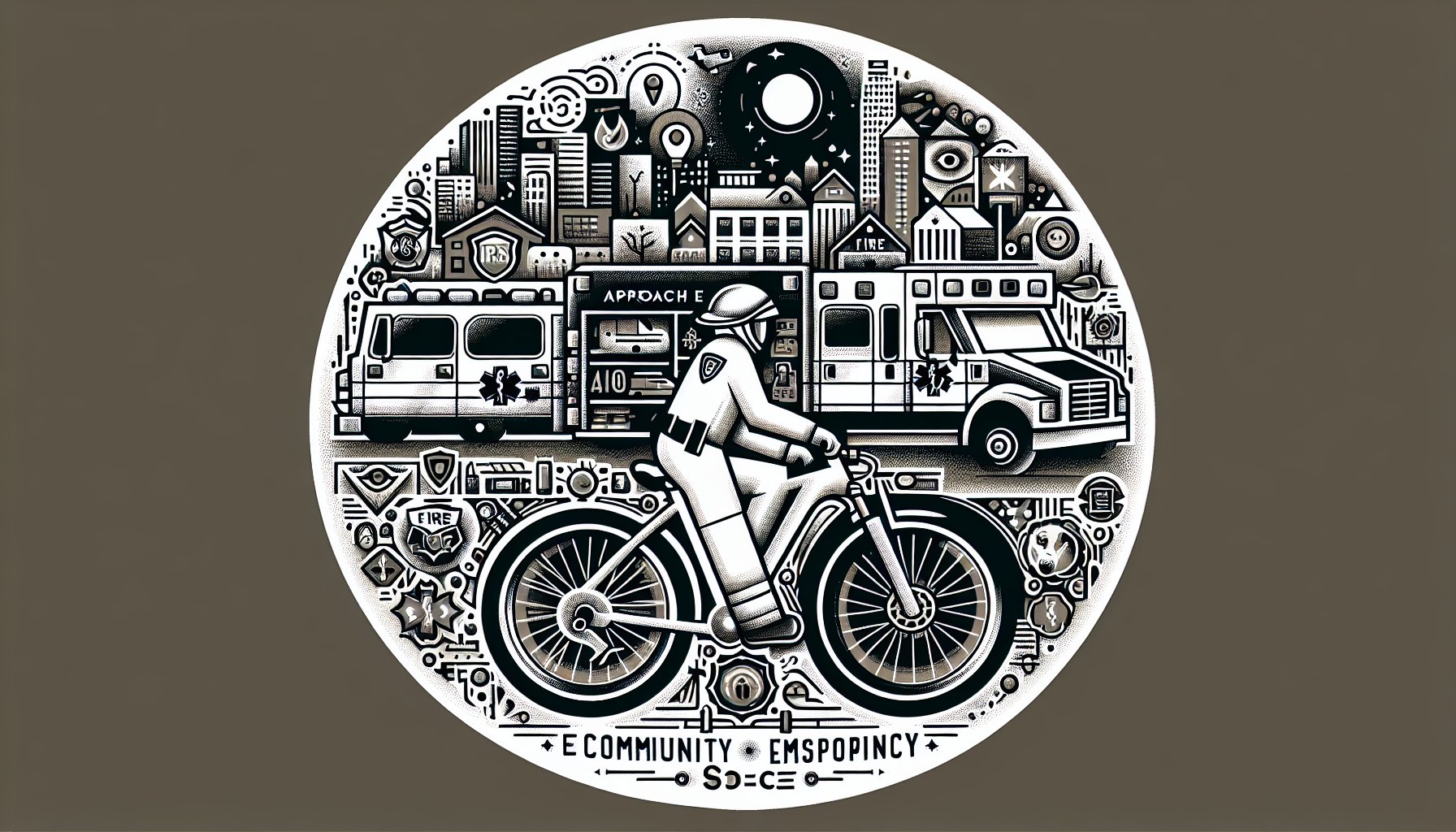 Fire/EMS Approach Patrol Bike enhancing community engagement and emergency response for first responders and public safety innovation.