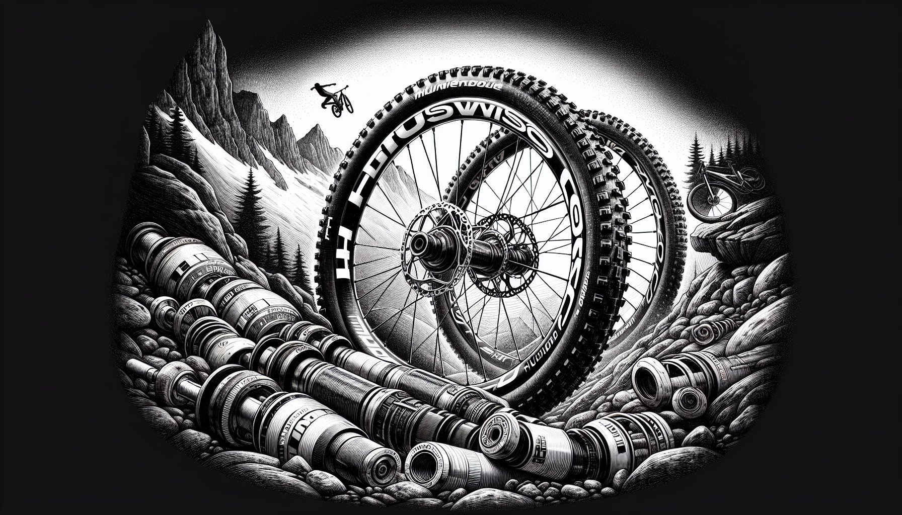 DT Swiss HU1900 wheels: lightweight, durable design enhances mountain biking performance with innovative technology.