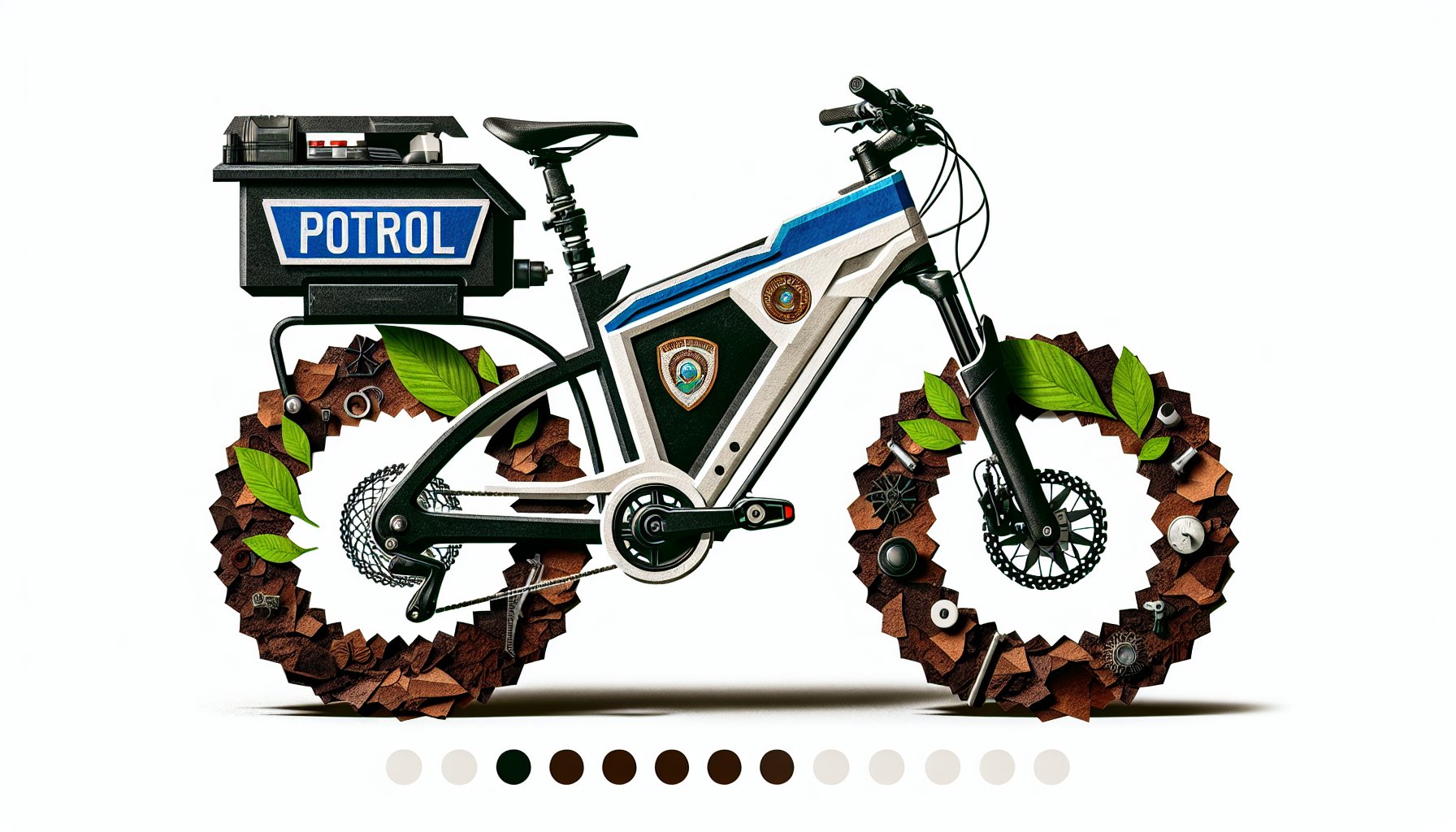 Original Approach Patrol Bike by Volcanic Bikes: durable, functional, enhancing law enforcement mobility and community engagement.