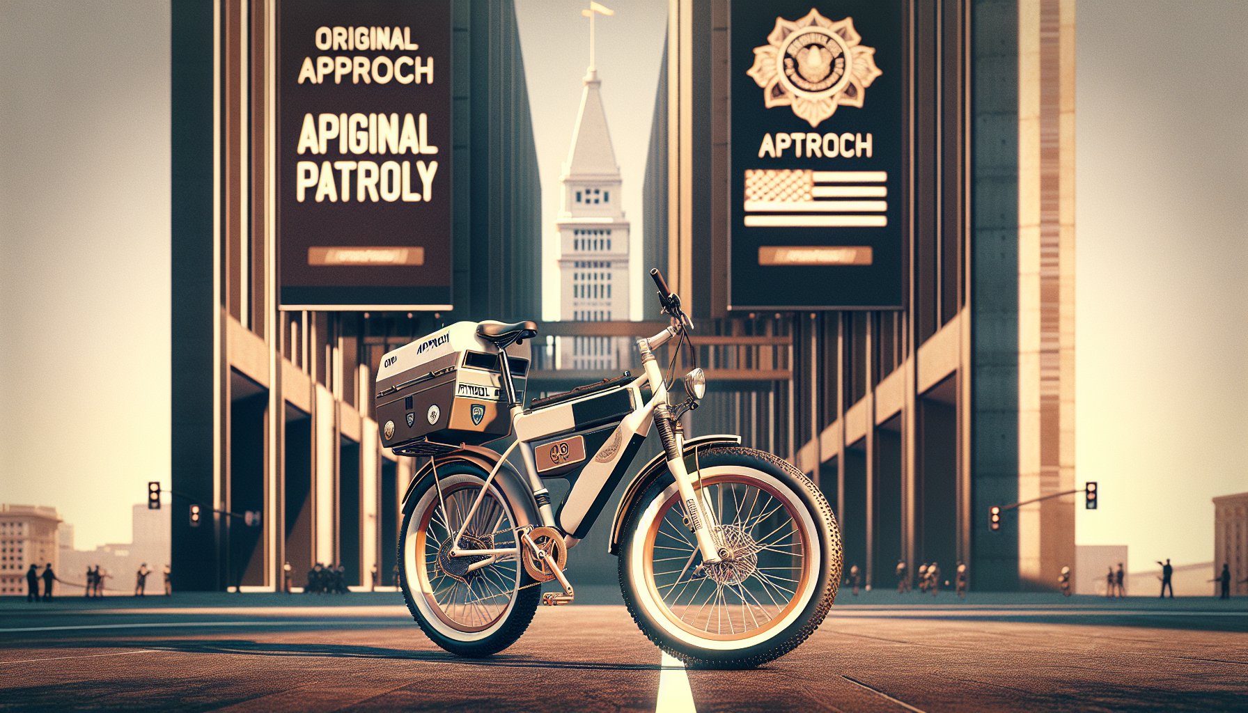 Original Approach Patrol Bike showcasing sustainable design for equitable mobility and community engagement in transportation.