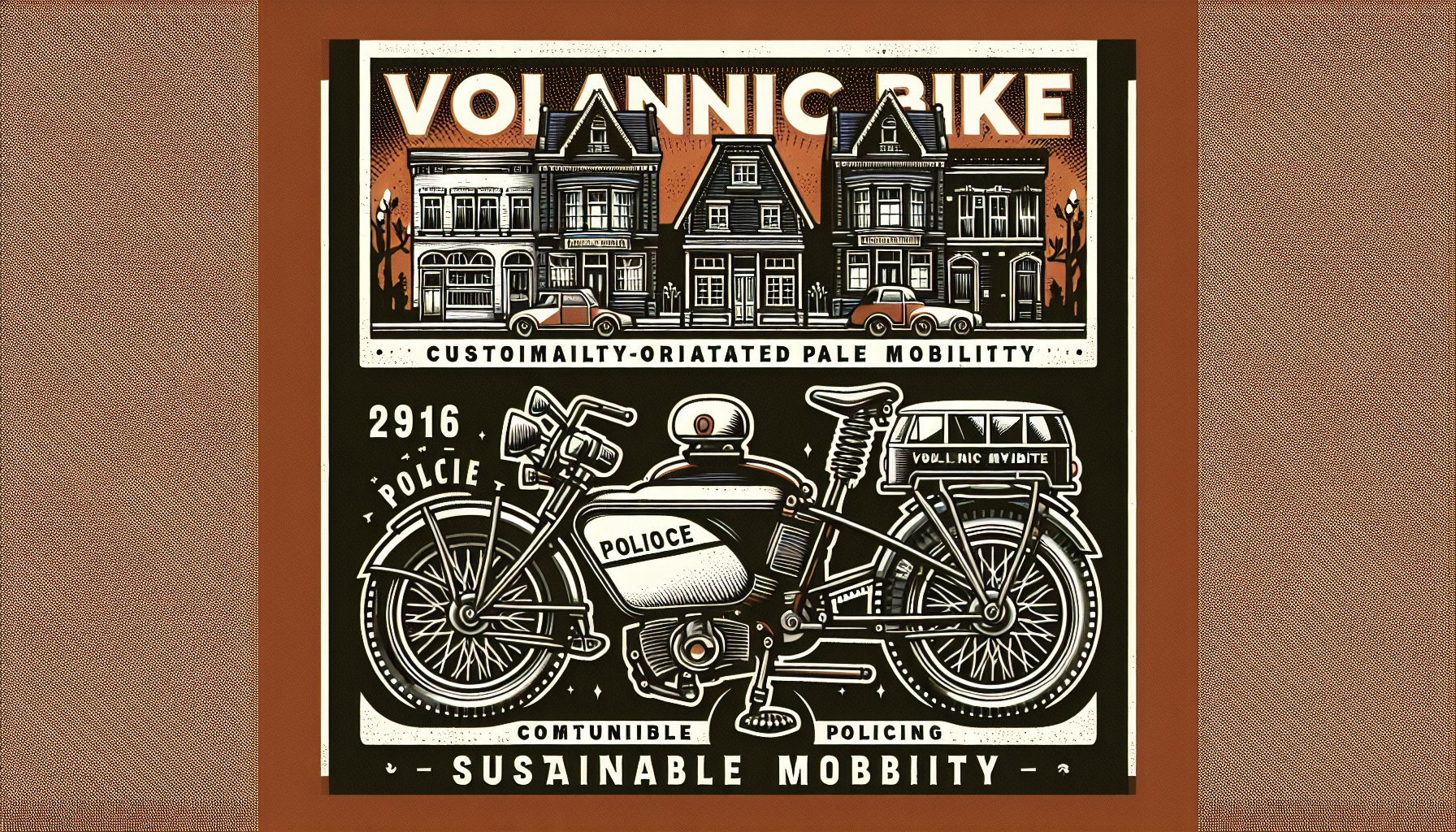 Volcanic Bikes: Customizable, sustainable patrol bikes enhancing community-oriented policing and law enforcement engagement.