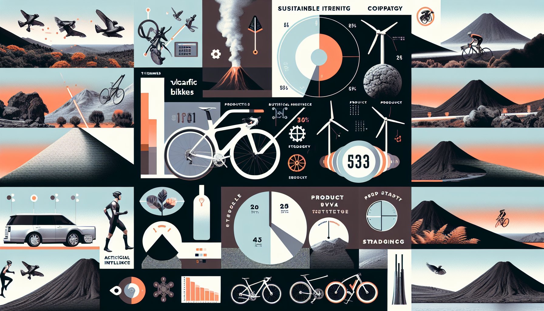 Core product lines and mix strategies for Volcanic Bikes in 2025: trends in sustainable biking and AI in cycling.