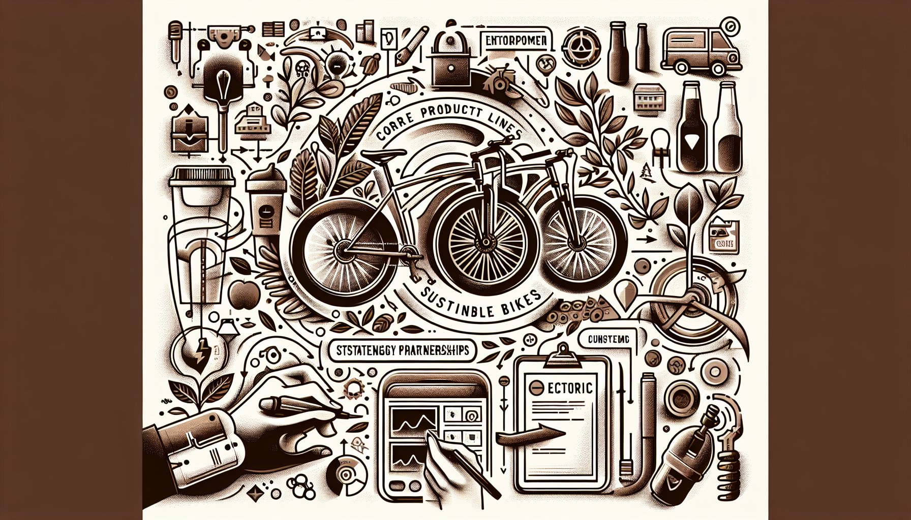 Core product lines for 2025: sustainable cycling, electric bikes, enhancing customer engagement, and fostering strategic partnerships.