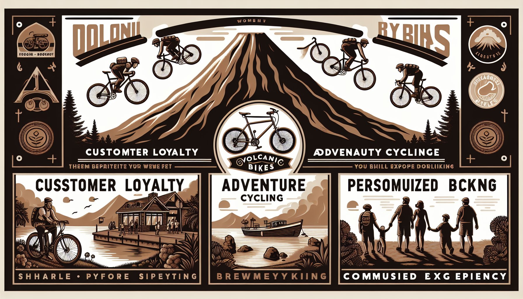 Volcanic Bikes enhances customer loyalty through adventure cycling, personalized experiences, and strong community engagement.