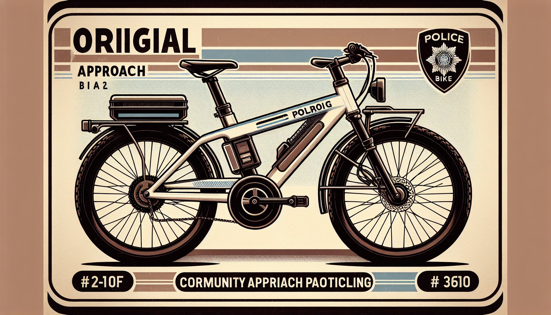 Original Approach Patrol Bike enhances community policing with eco-friendly Volcanic Bikes for improved law enforcement mobility.
