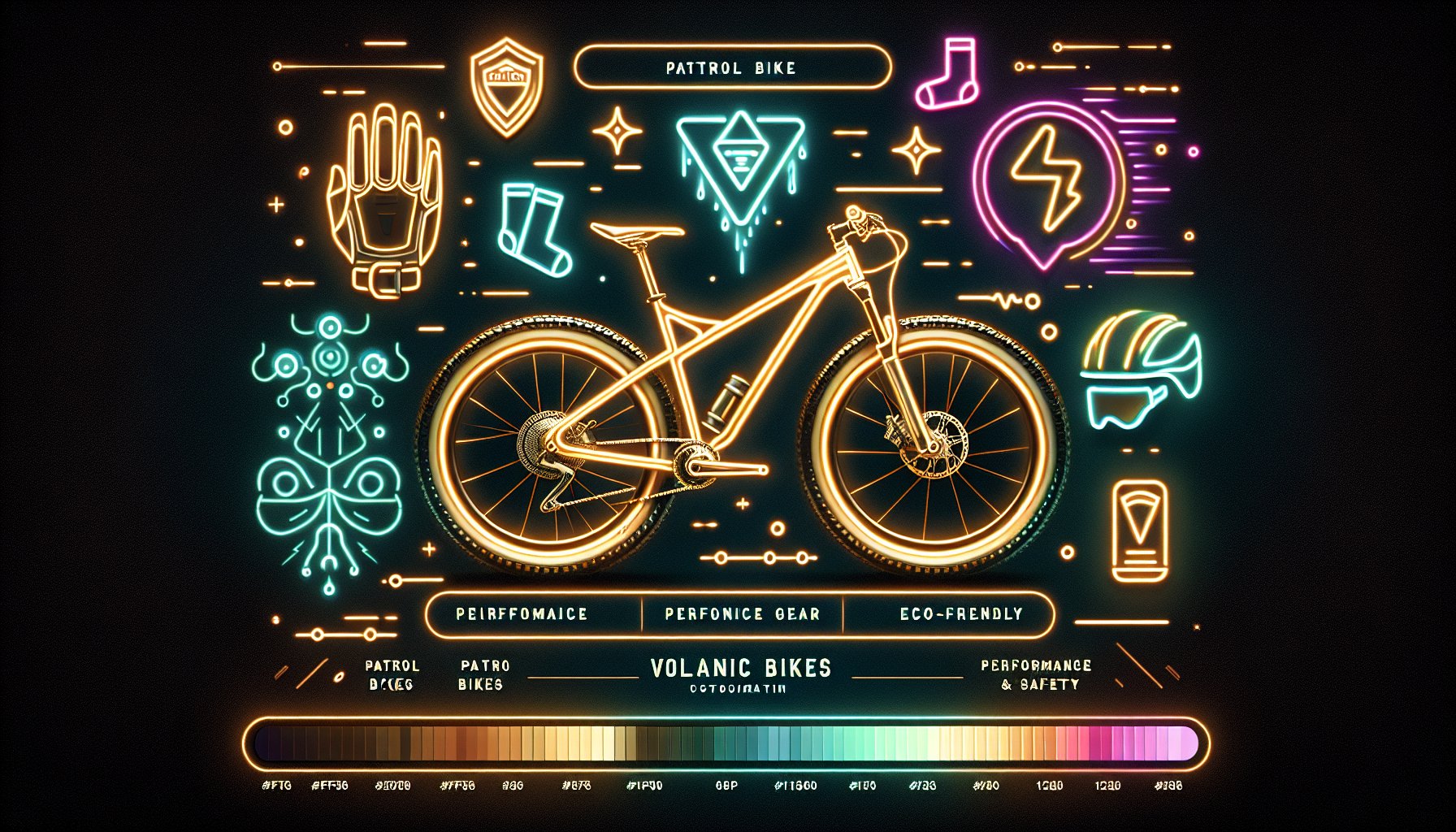 Guide to customizing Volcanic Bikes APB with performance and eco-friendly safety gear for patrol cyclists.