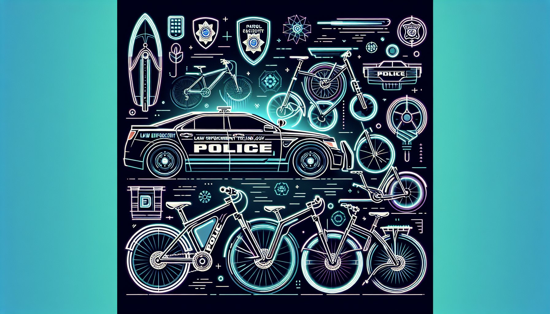 Patrol bikes evolution: showcasing electric-assist models enhancing sustainable policing and community engagement in law enforcement.