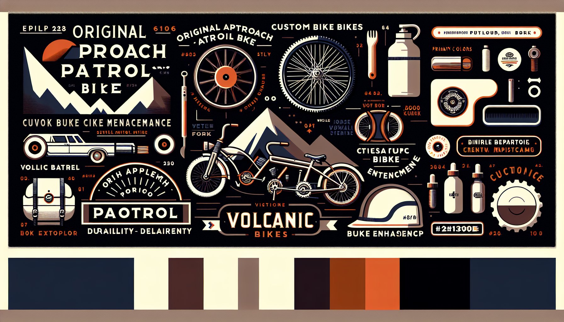 Tips for maintaining the durability of your Original Approach Patrol Bike with custom enhancements from Volcanic Bikes.