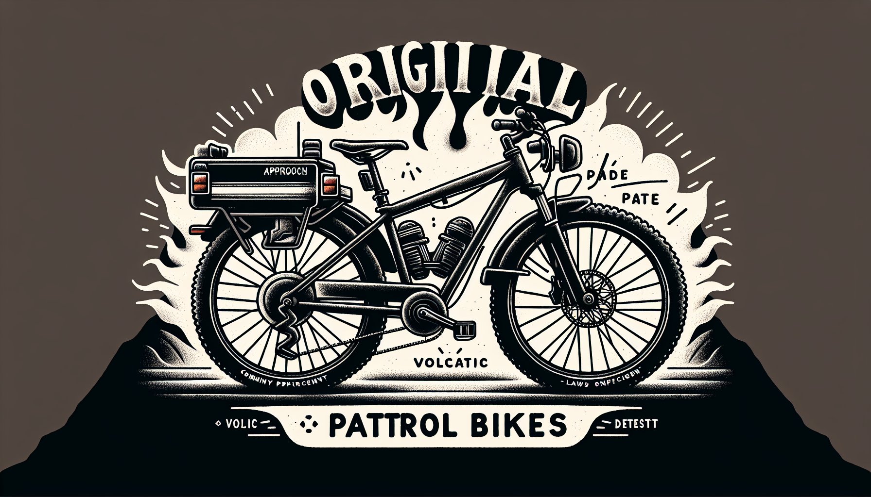 Original Approach Patrol Bike by Volcanic Bikes: durable, reliable choice for law enforcement mobility and community policing.