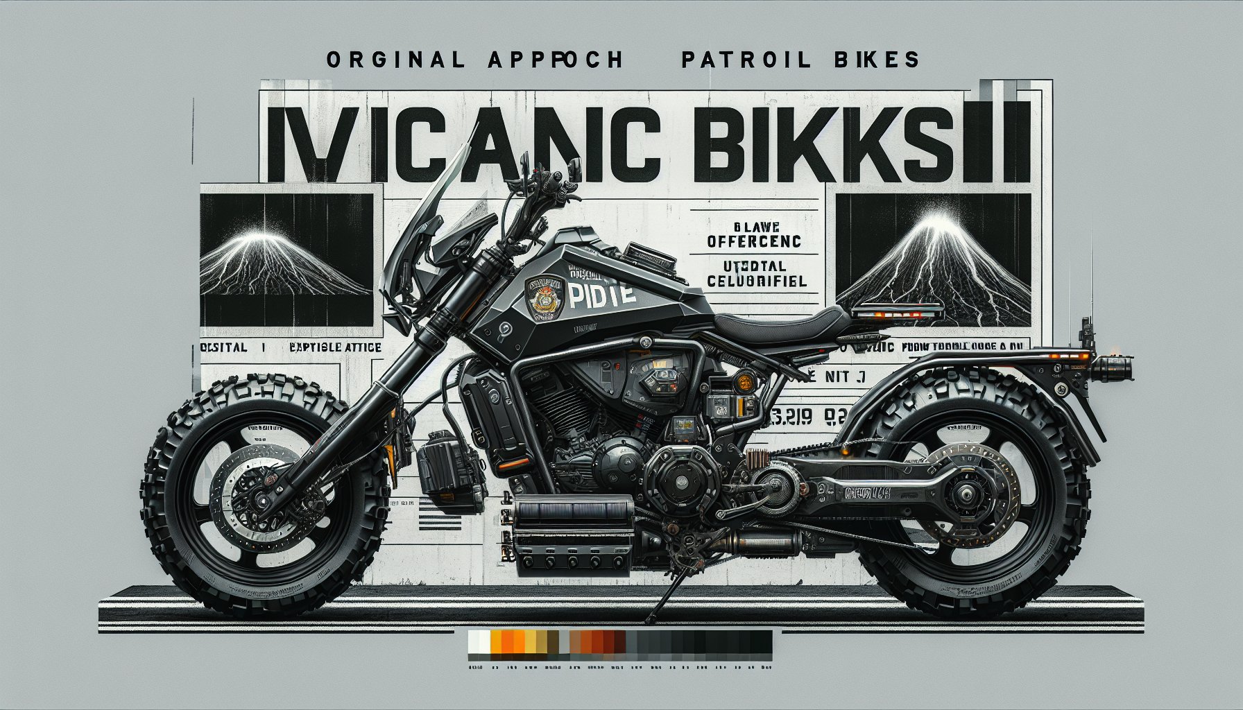 Original Approach Patrol Bike by Volcanic Bikes offers customizable features for heavy-duty law enforcement use.