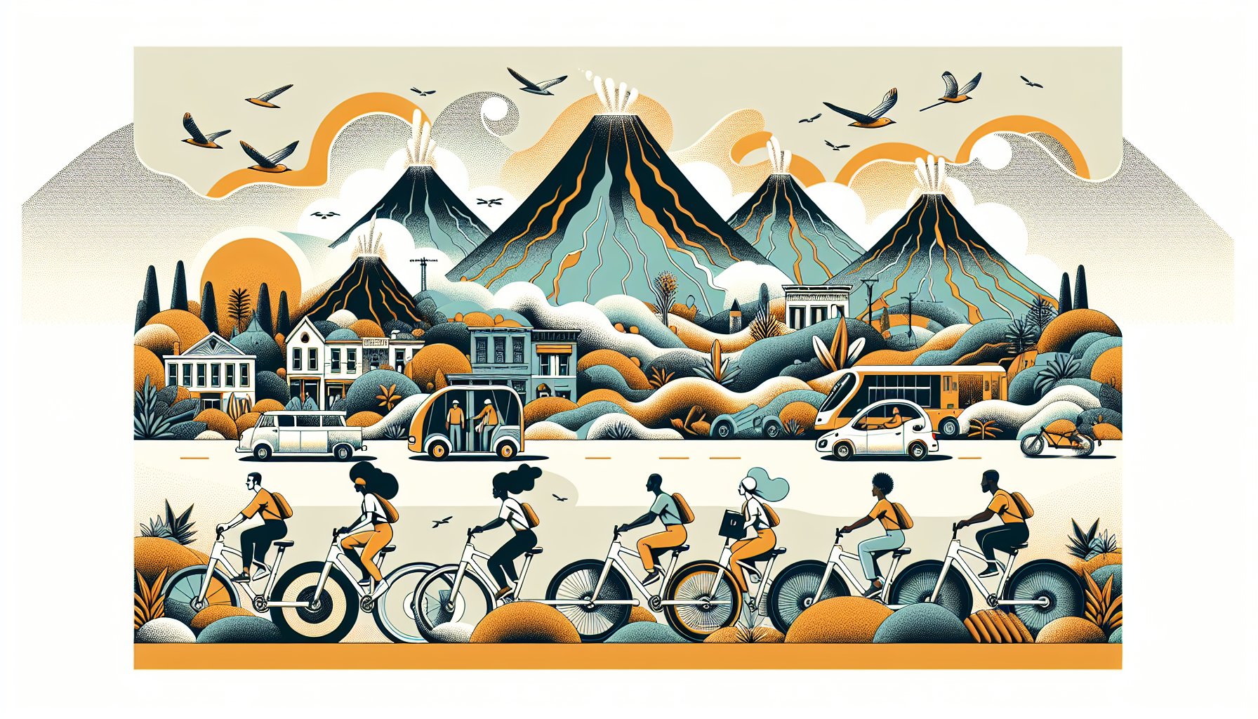 Volcanic Bikes: eco-friendly urban patrols with smart technology for enhanced community engagement in 2025.