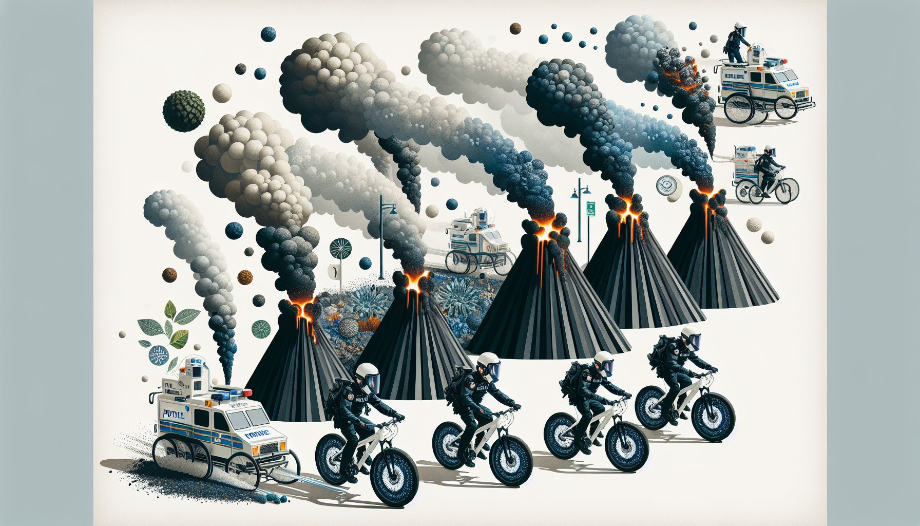 Volcanic Bikes enhance eco-friendly policing and community engagement in law enforcement compared to traditional patrol vehicles.