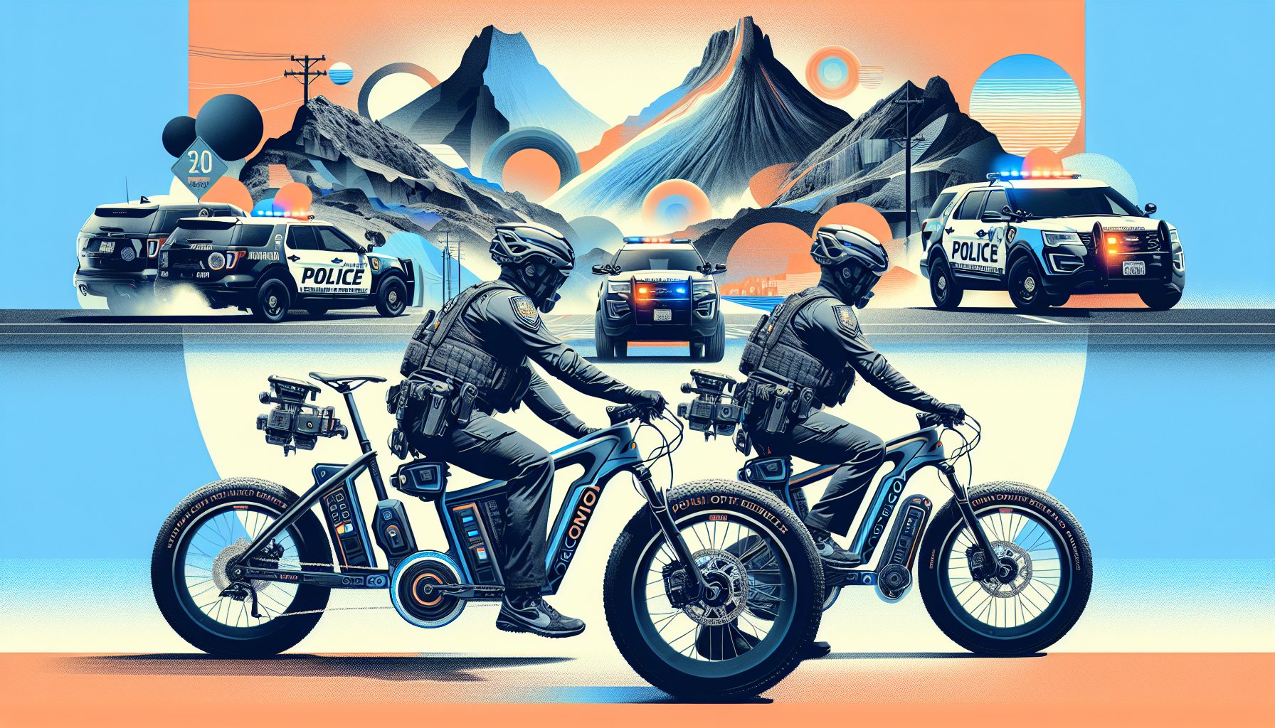 Innovative electric patrol bikes by Volcanic Bikes enhance law enforcement efficiency and community engagement.