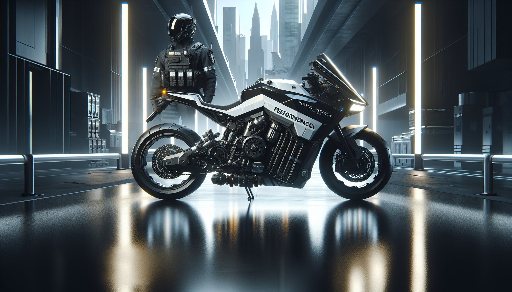 Expert tips on identifying a high-performance patrol bike with essential law enforcement gear and safety accessories.