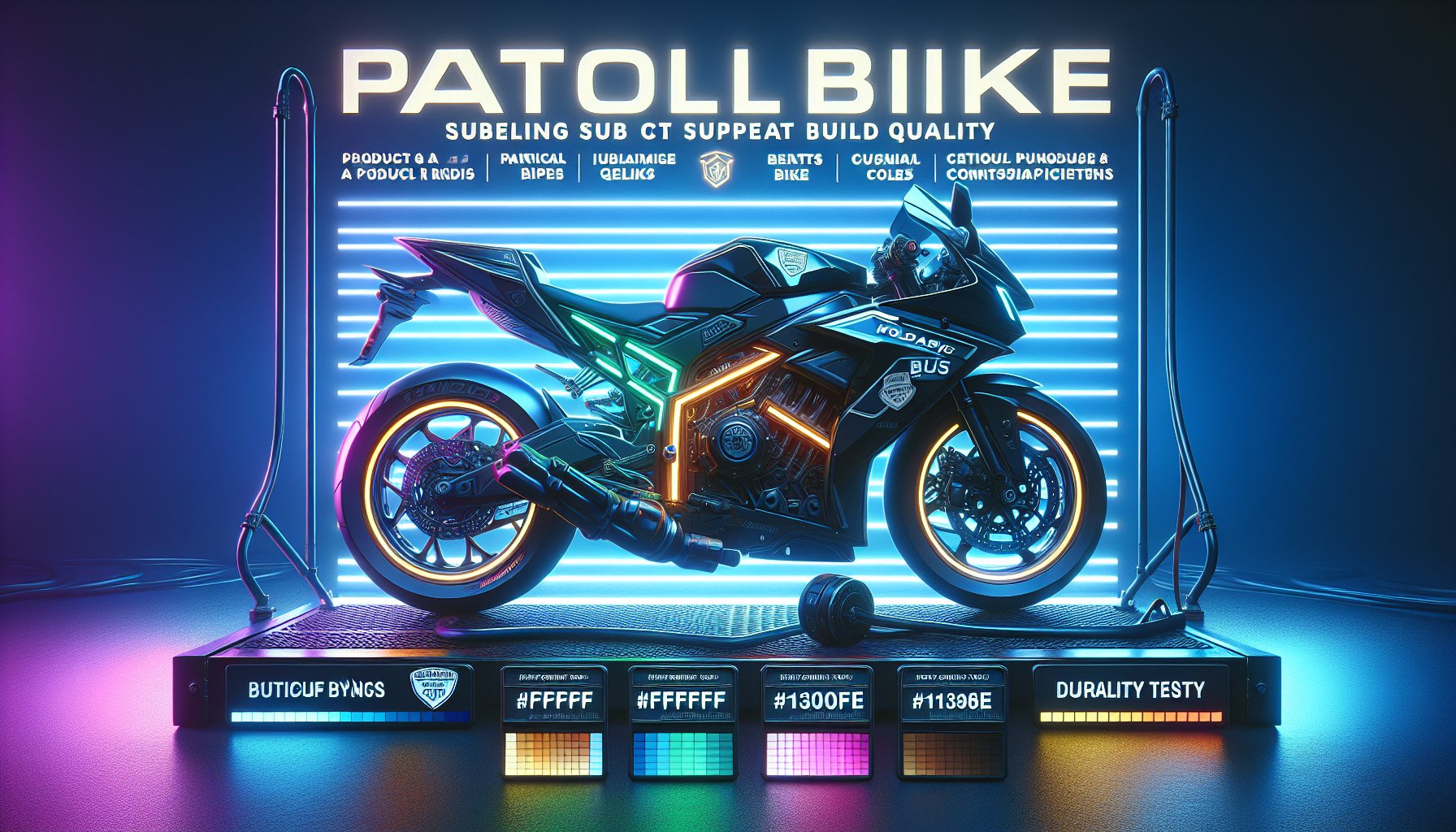 Patrol bike selection guide highlighting Volcanic Bikes' build quality, durability testing, and customization options.