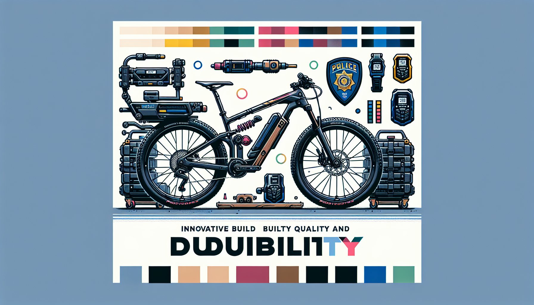 Patrol bikes assessed for build quality through durability testing, innovative design, and law enforcement gear standards.