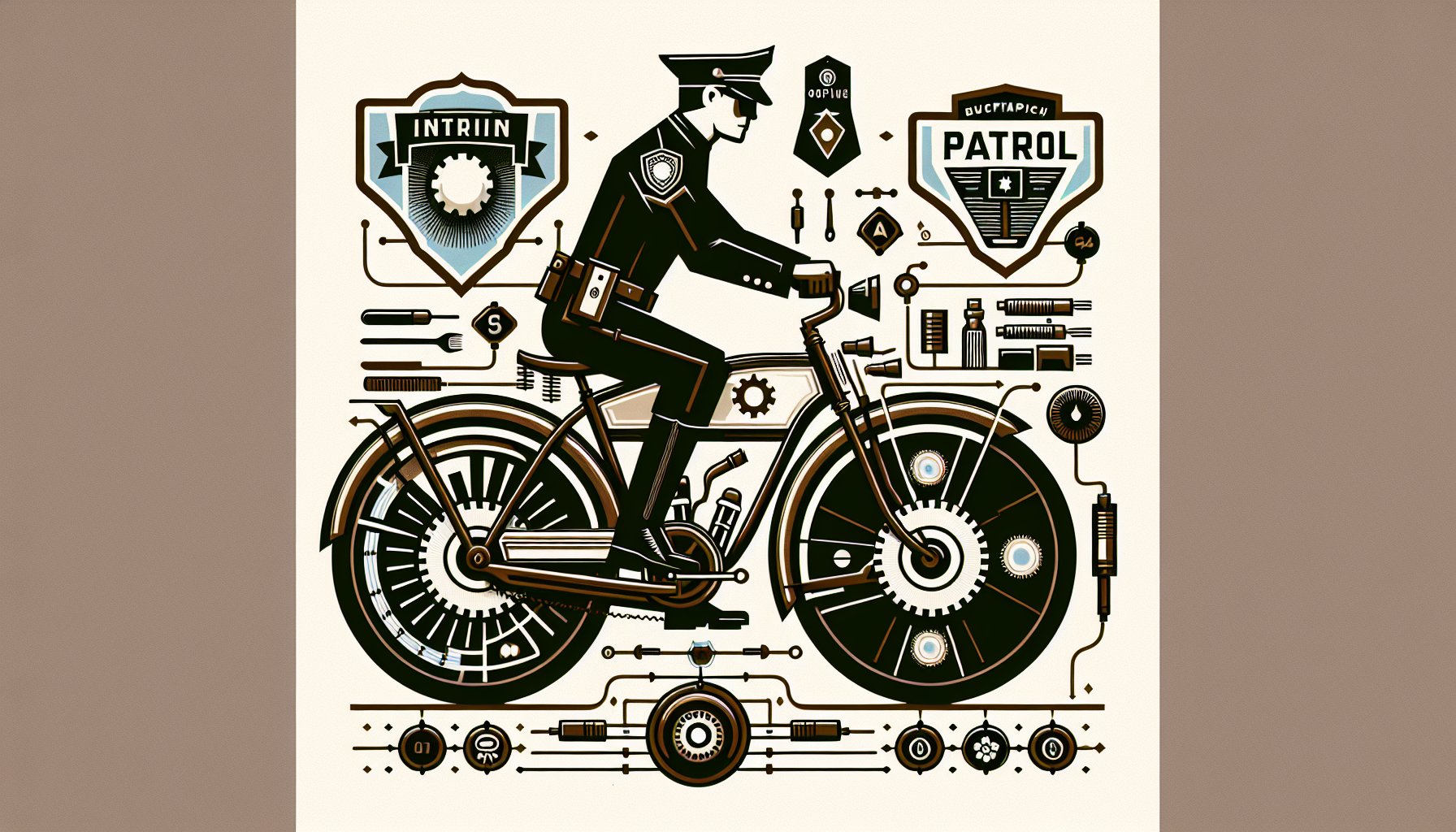 Patrol bike engineering focuses on comfort and efficiency for officers, integrating sustainable materials for long shifts.