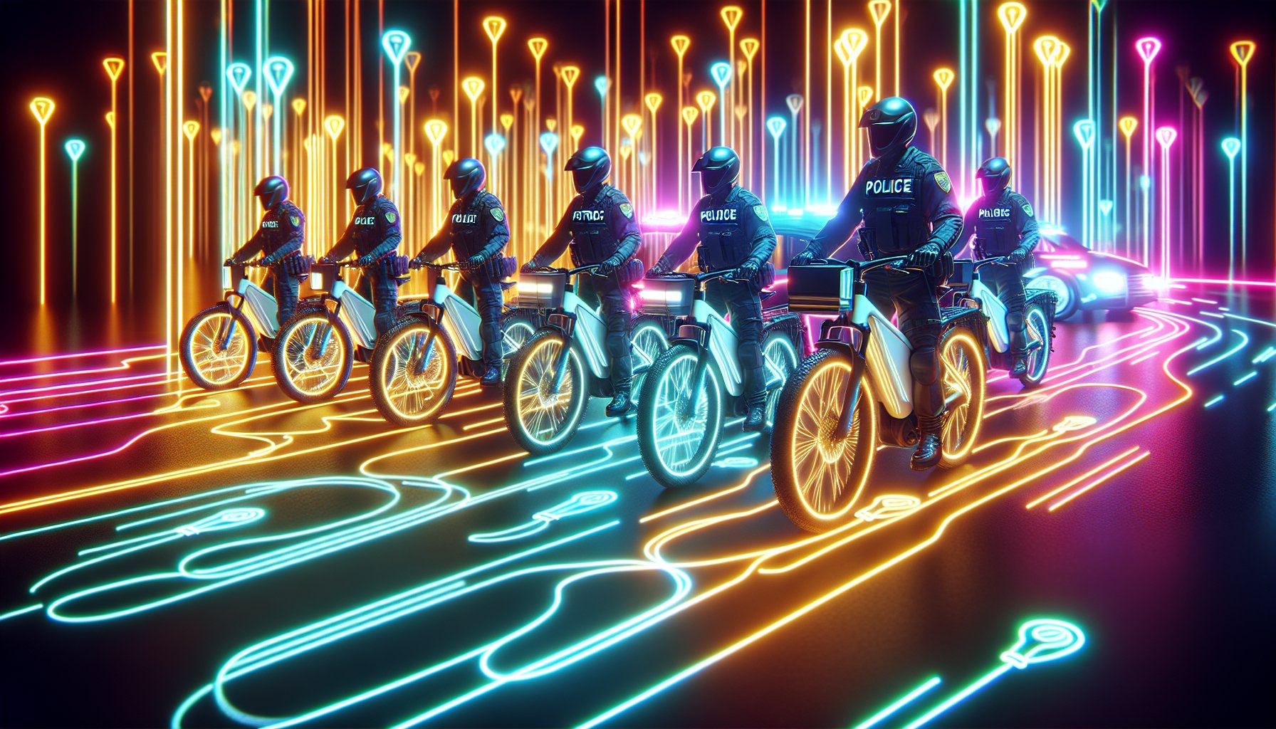 Comparison of traditional and electric patrol bikes highlighting fleet sustainability and energy efficiency factors.