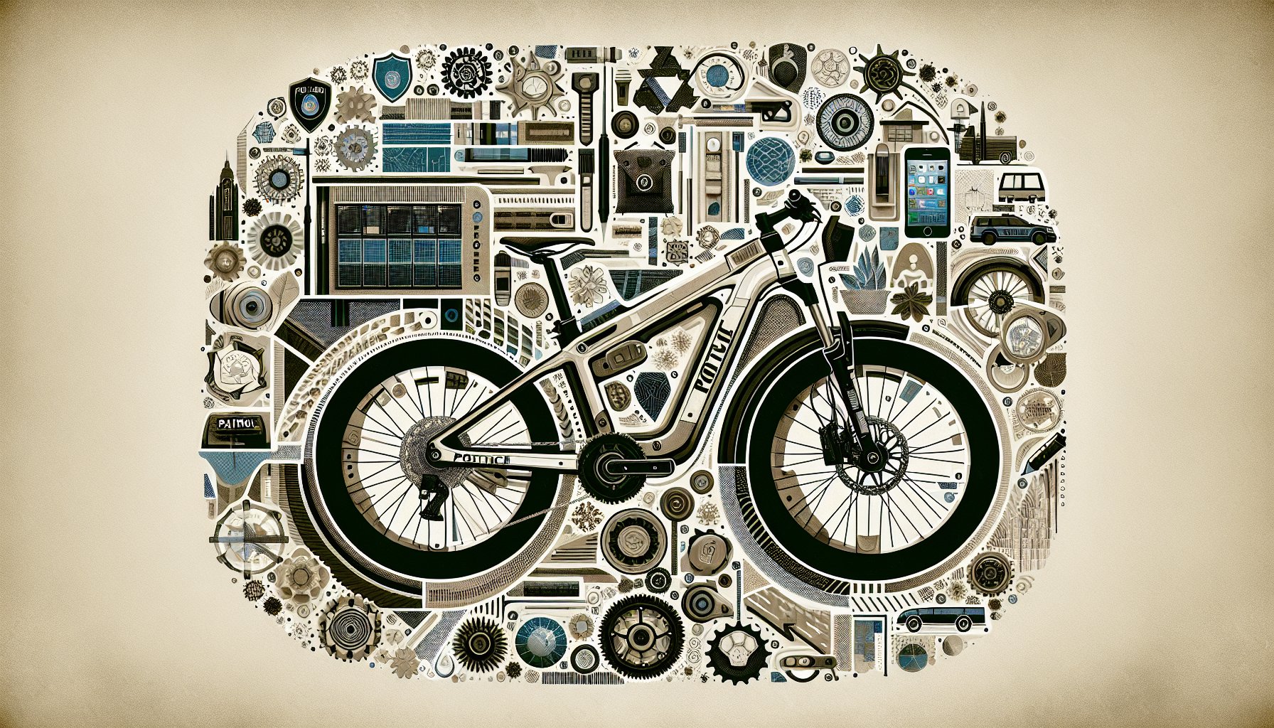 Patrol bike design considers climate conditions, using weather-resistant materials for community safety and innovative bike technology.