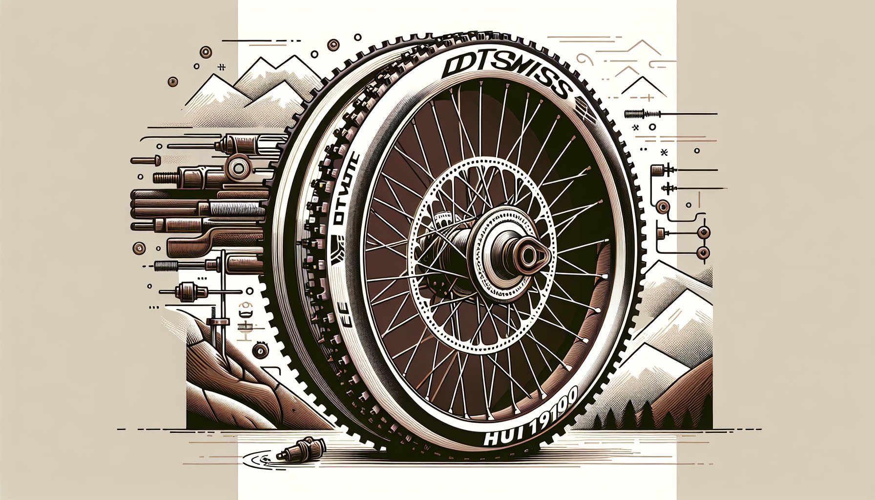 DT Swiss HU1900 wheels showcase mountain biking innovation with lightweight, durable design and high-grade materials for superior strength.