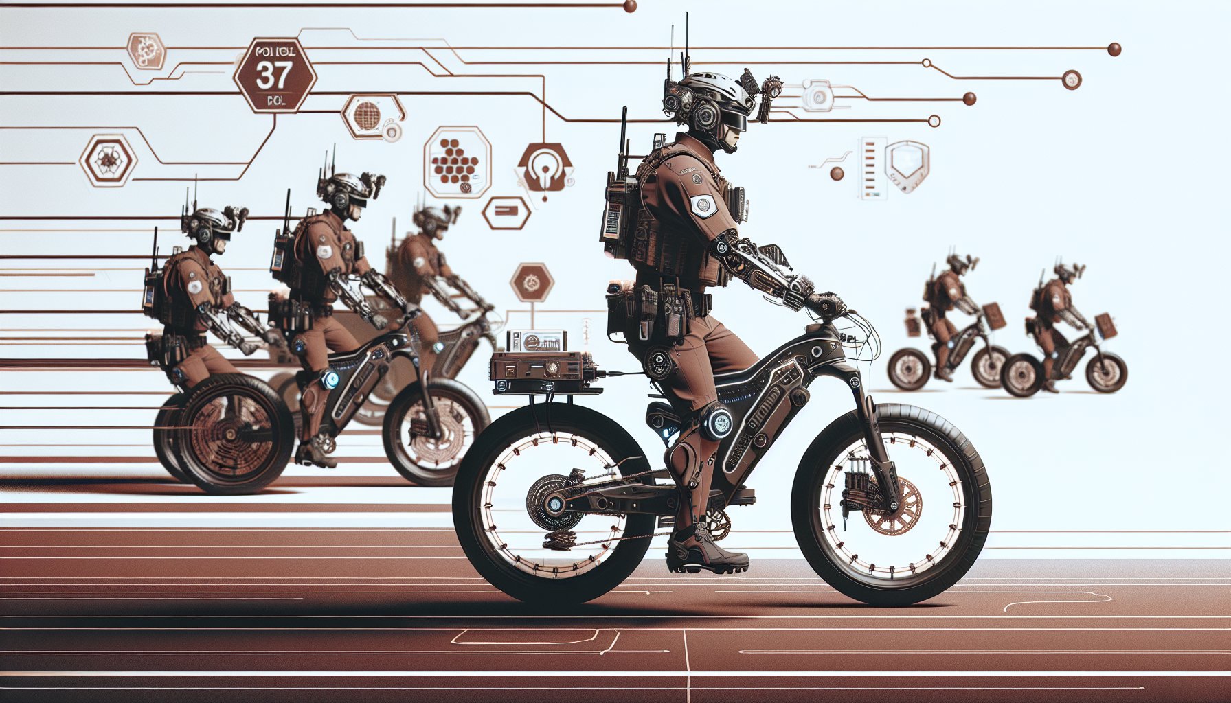 2025 patrol bike trends highlighting smart, eco-friendly accessories and customization for enhanced officer cybersecurity.