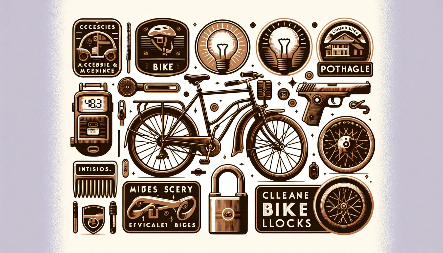 Guide on maintaining patrol bike accessories, covering lighting, locks, cleaning practices, and innovative biking tech.