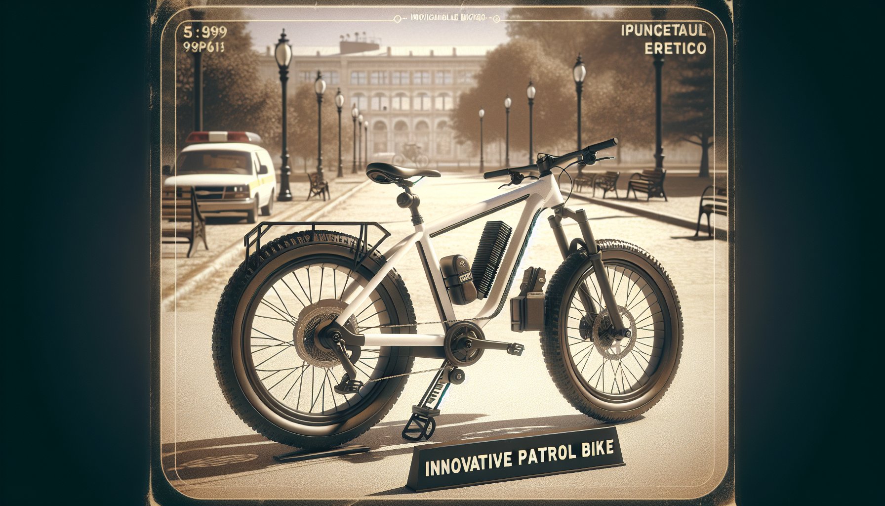 Original Approach Patrol Bike by Volcanic Bikes: a sustainable law enforcement bicycle for enhanced community engagement.