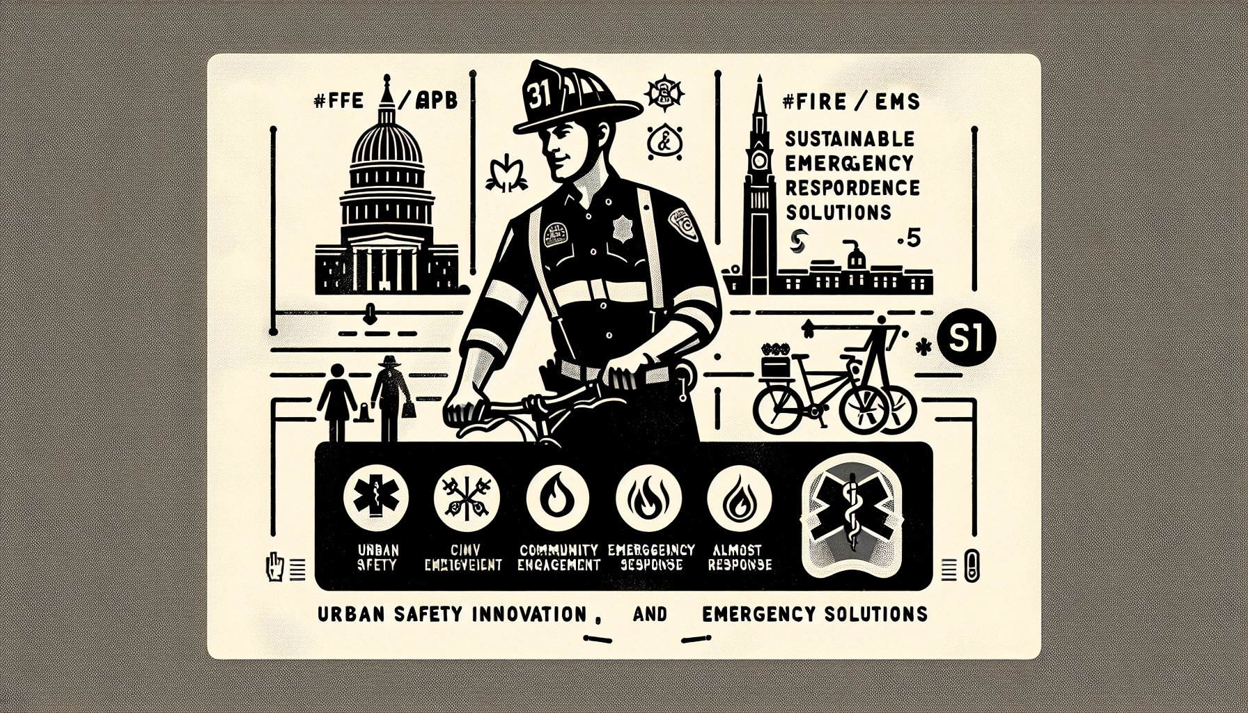 Fire/EMS APB bike enhances emergency response, promoting urban safety, community engagement, and sustainable solutions.