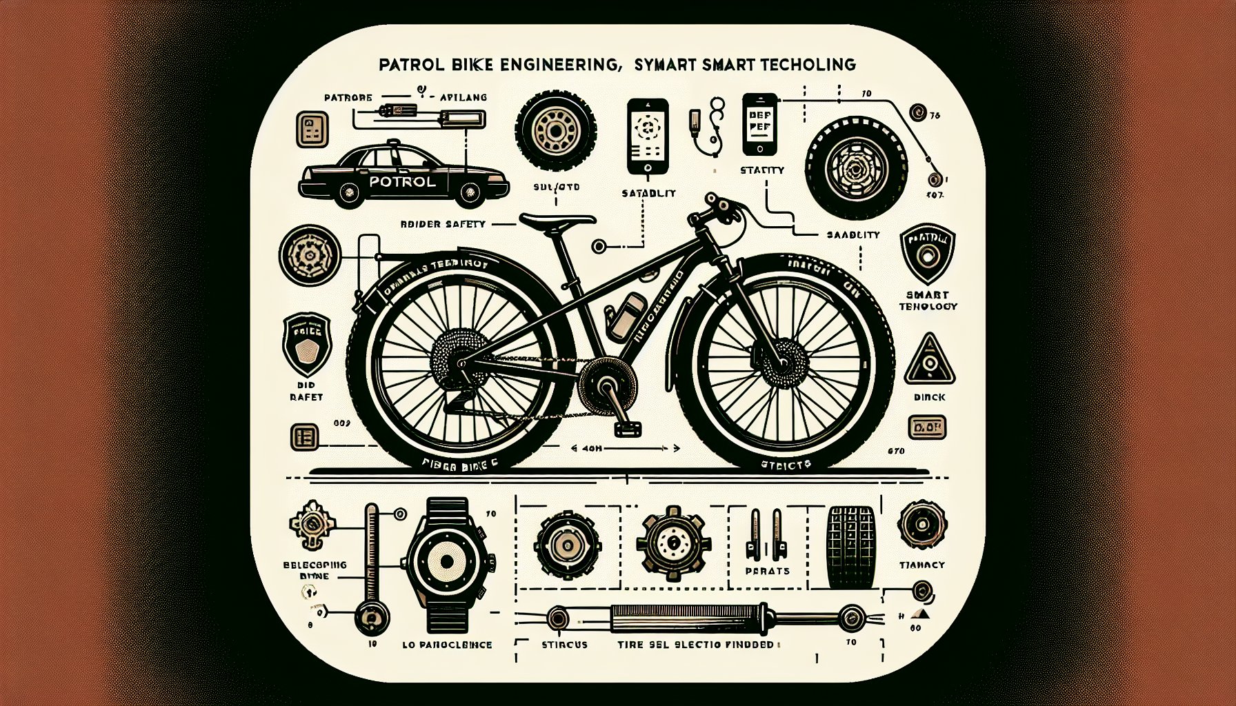 Patrol bike engineering enhances rider safety through smart tech, tire stability, and ergonomic design for optimal performance.