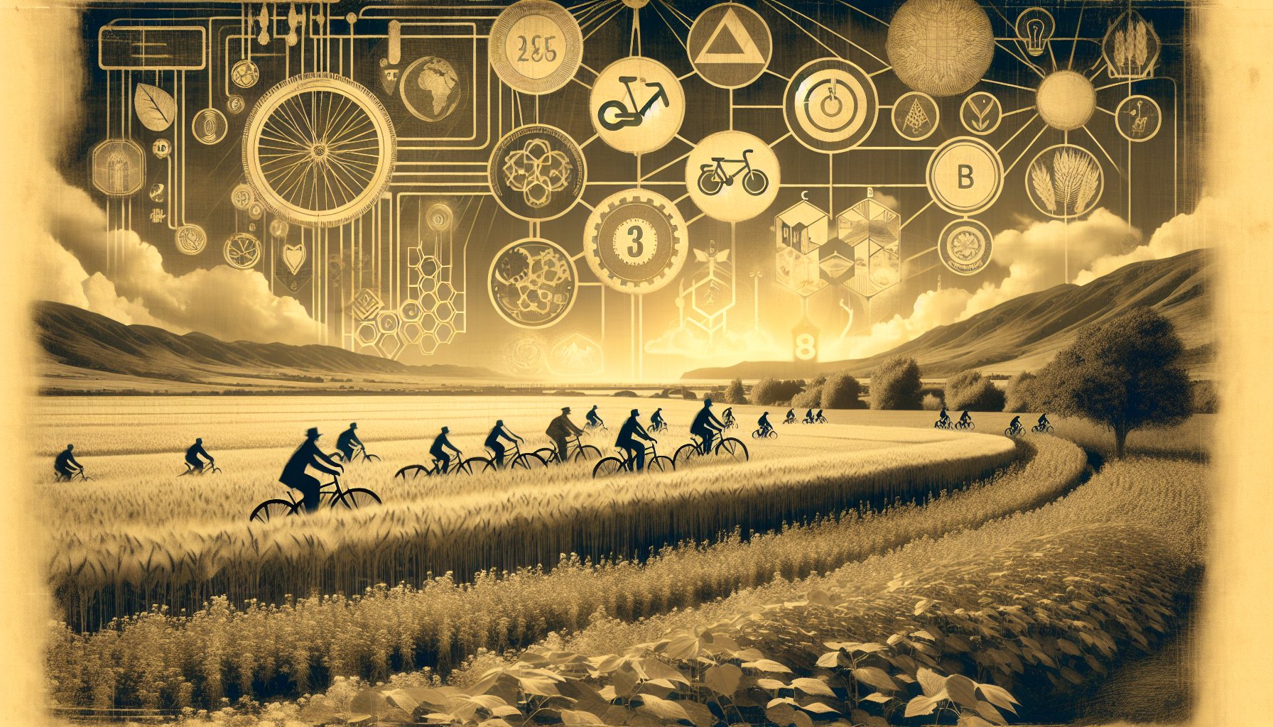 Guide on field benefits for sustainable cycling, emphasizing community engagement and innovative biking technology for 2025.