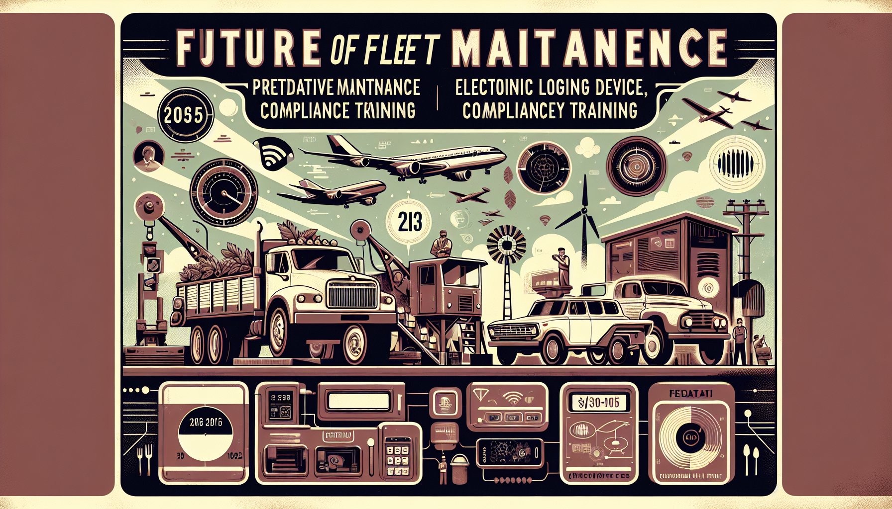Checklist for fleet maintenance 2025, featuring predictive maintenance, ELDs, compliance training, and sustainable management tips.