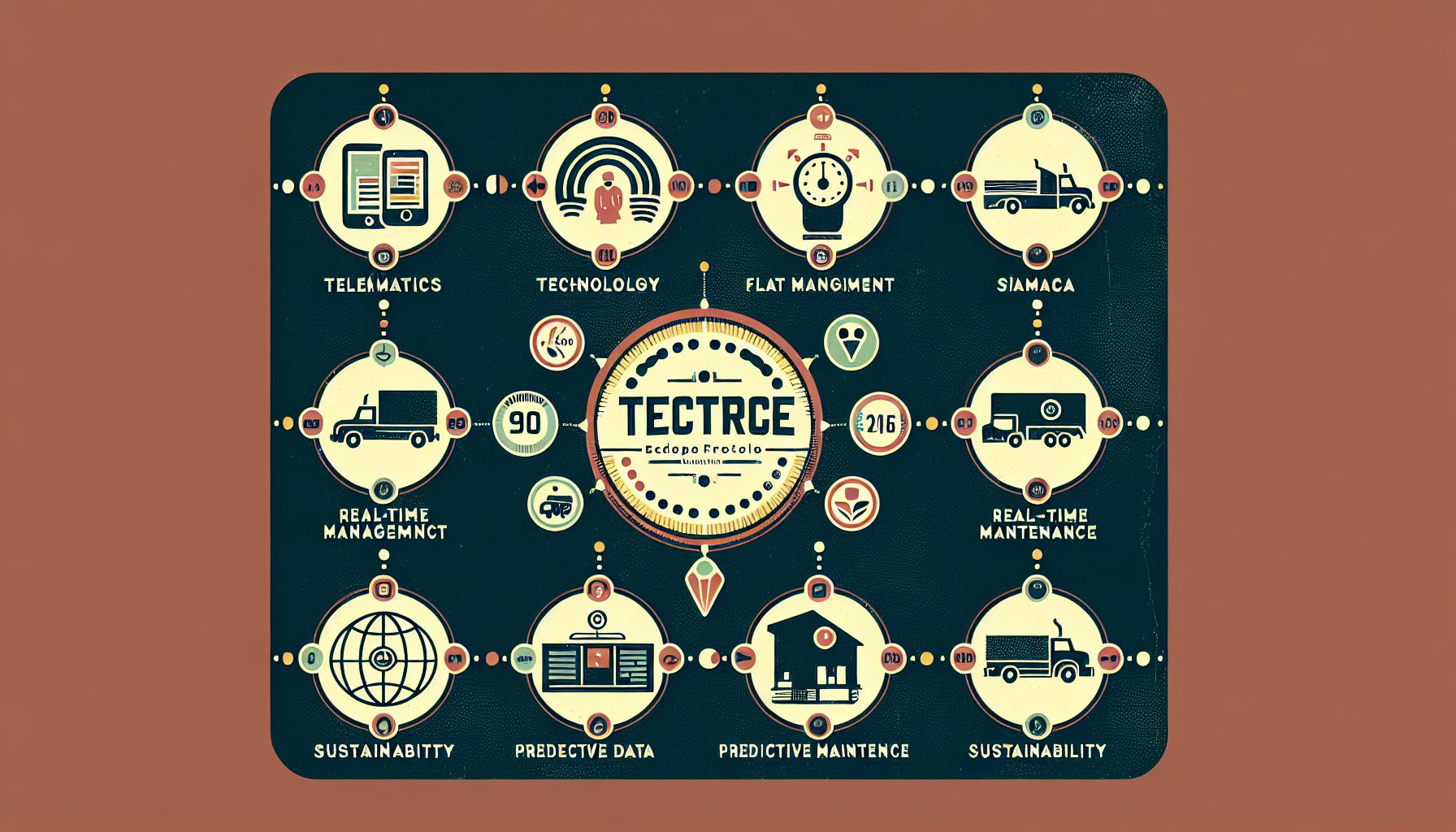 10 essential telematics tools for fleet management, focusing on real-time data, predictive maintenance, and sustainability practices.