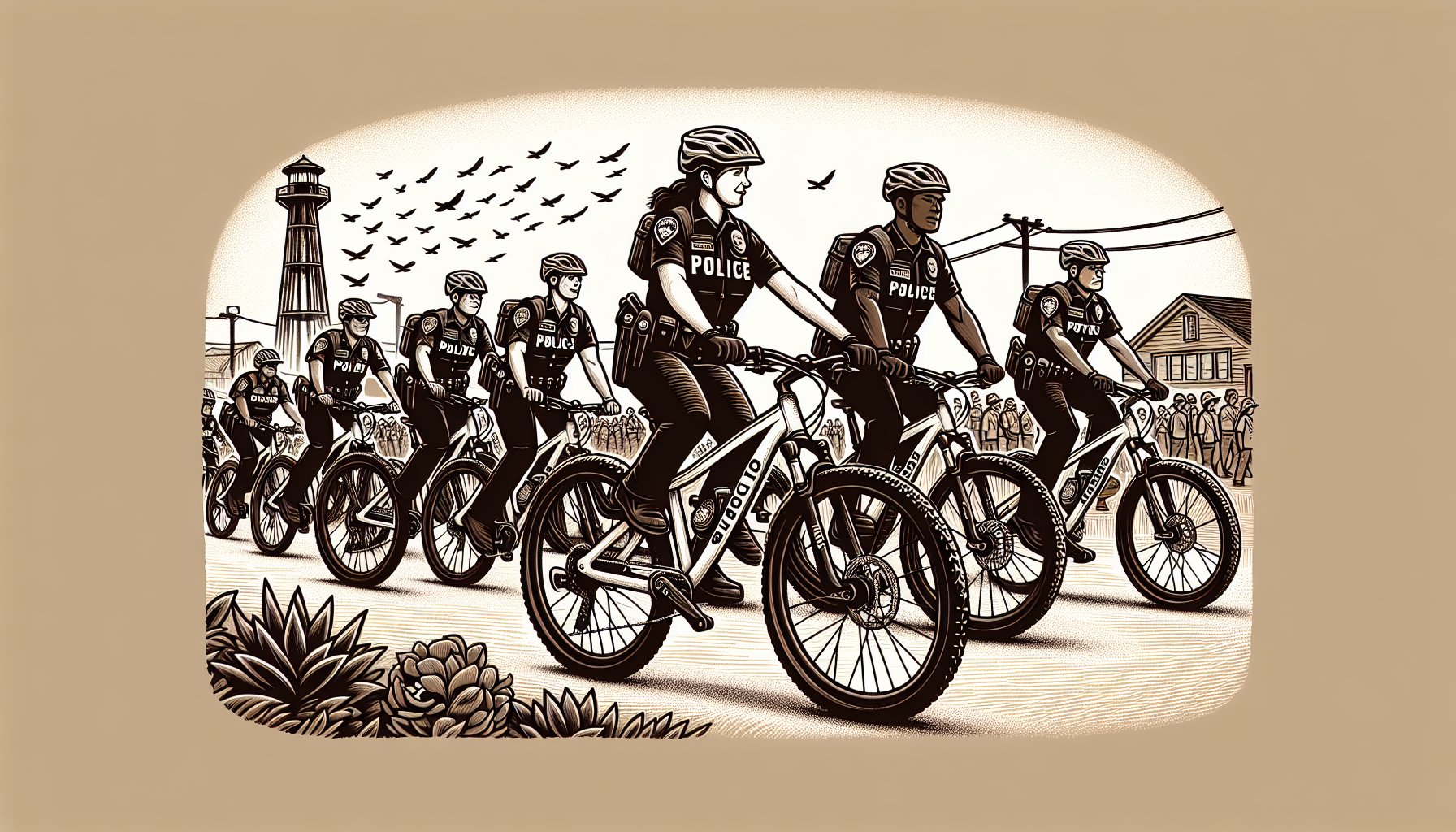 Patrol bikes enhance community policing and sustainable law enforcement, fostering trust with Volcanic Bikes in emergency response.