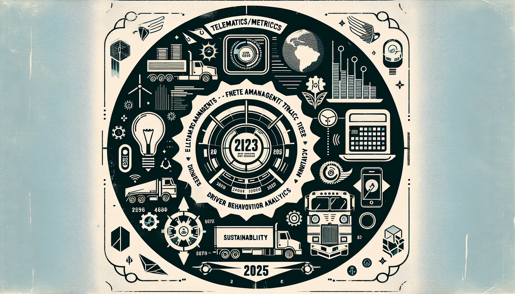 Telematics metrics for fleet management in 2025, focusing on fuel consumption, driver behavior, and sustainability.