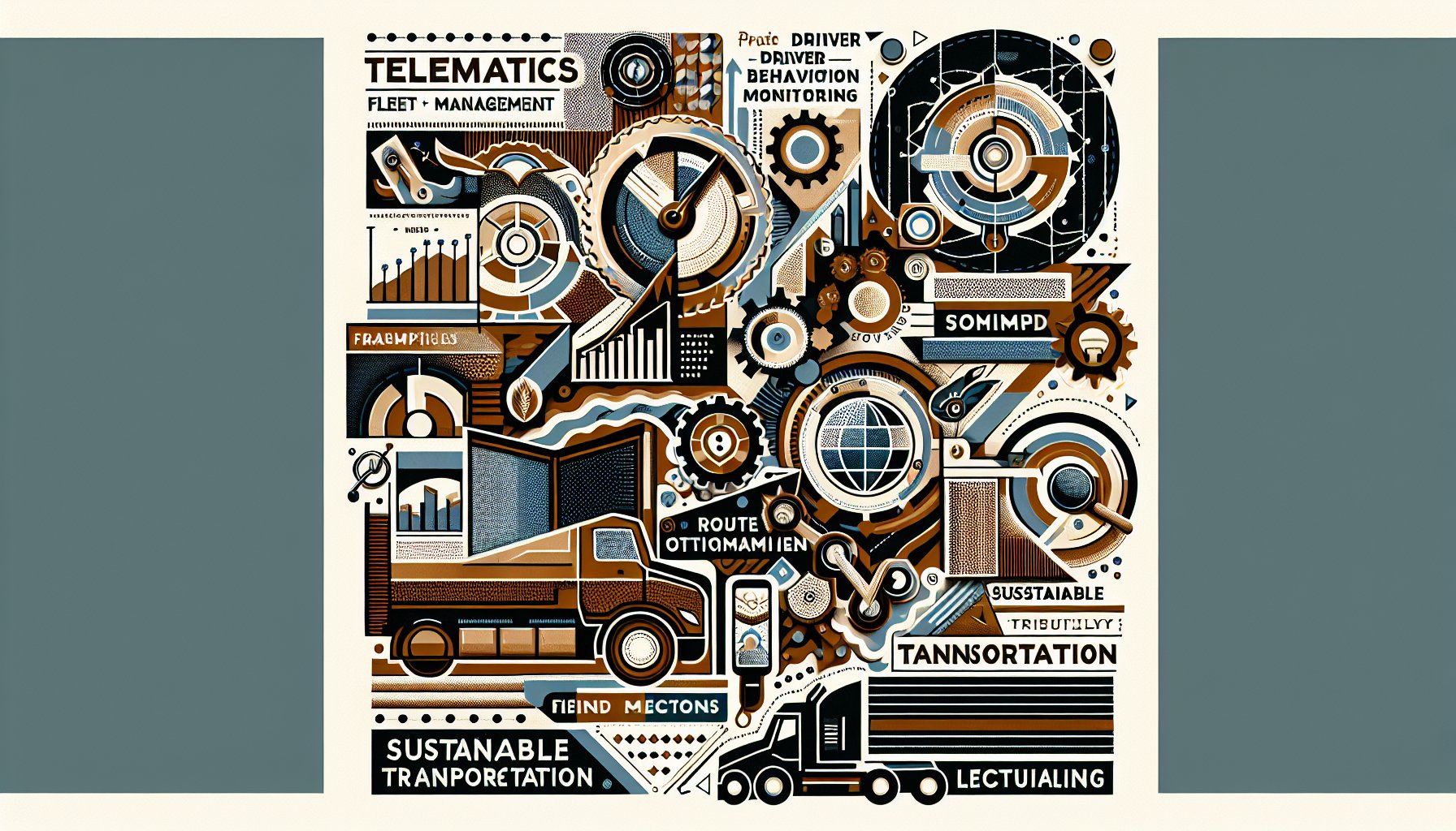 Telematics enhances fleet management by optimizing routes and monitoring driver behavior for cost-effective, sustainable transportation.