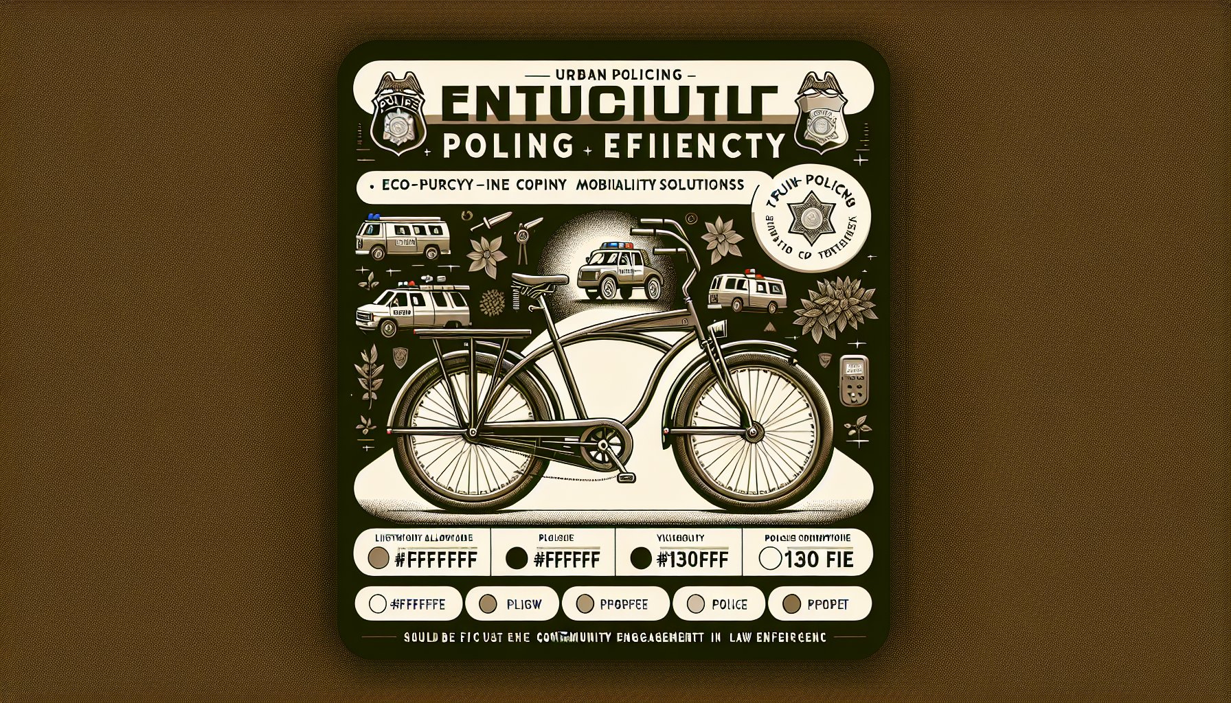 Lightweight All-Purpose Bikes enhance police mobility, improve urban response times, and promote eco-friendly community engagement.