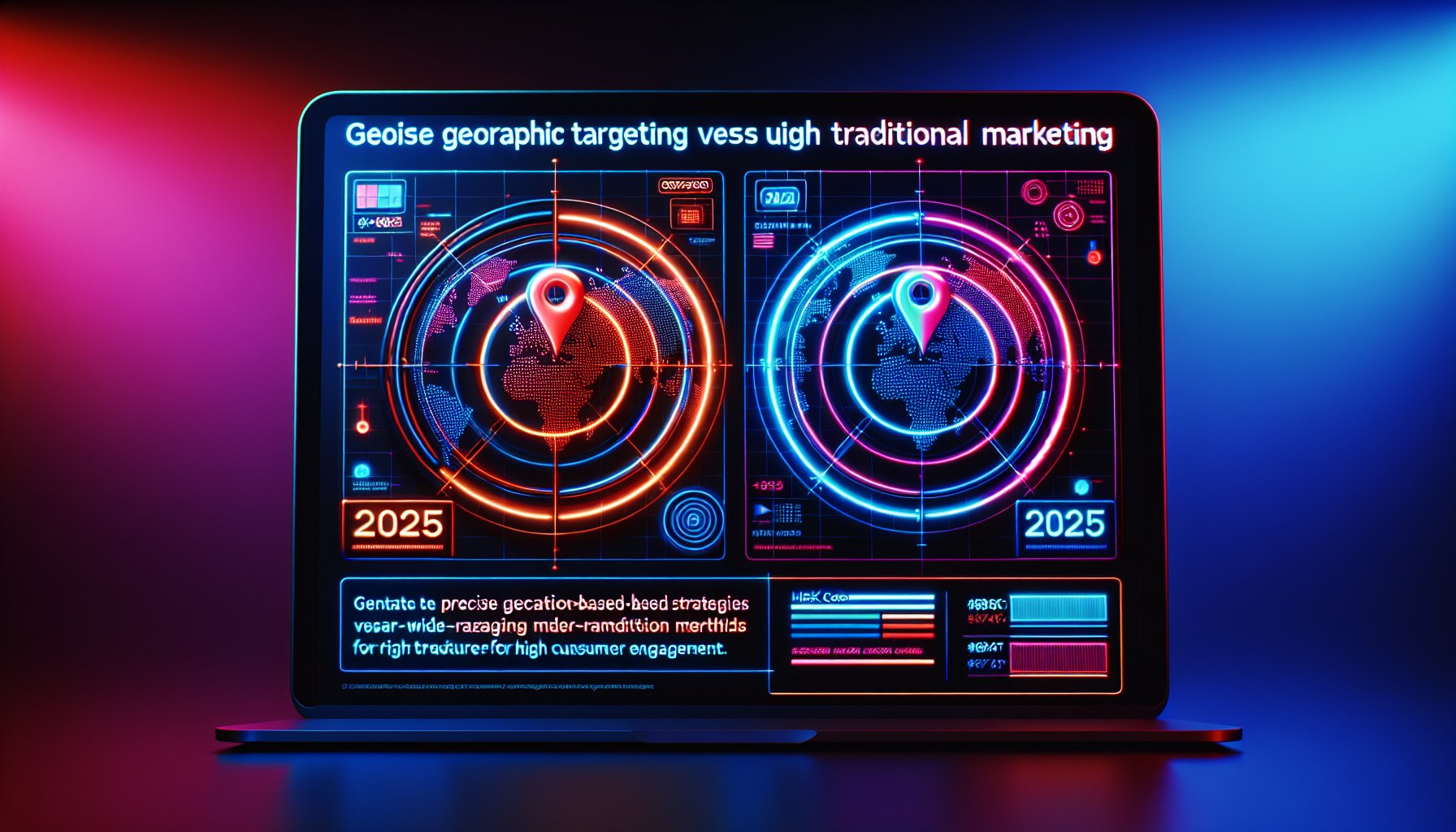 Comparison of geo-targeting and traditional marketing for personalized consumer engagement and data-driven decisions in 2025.