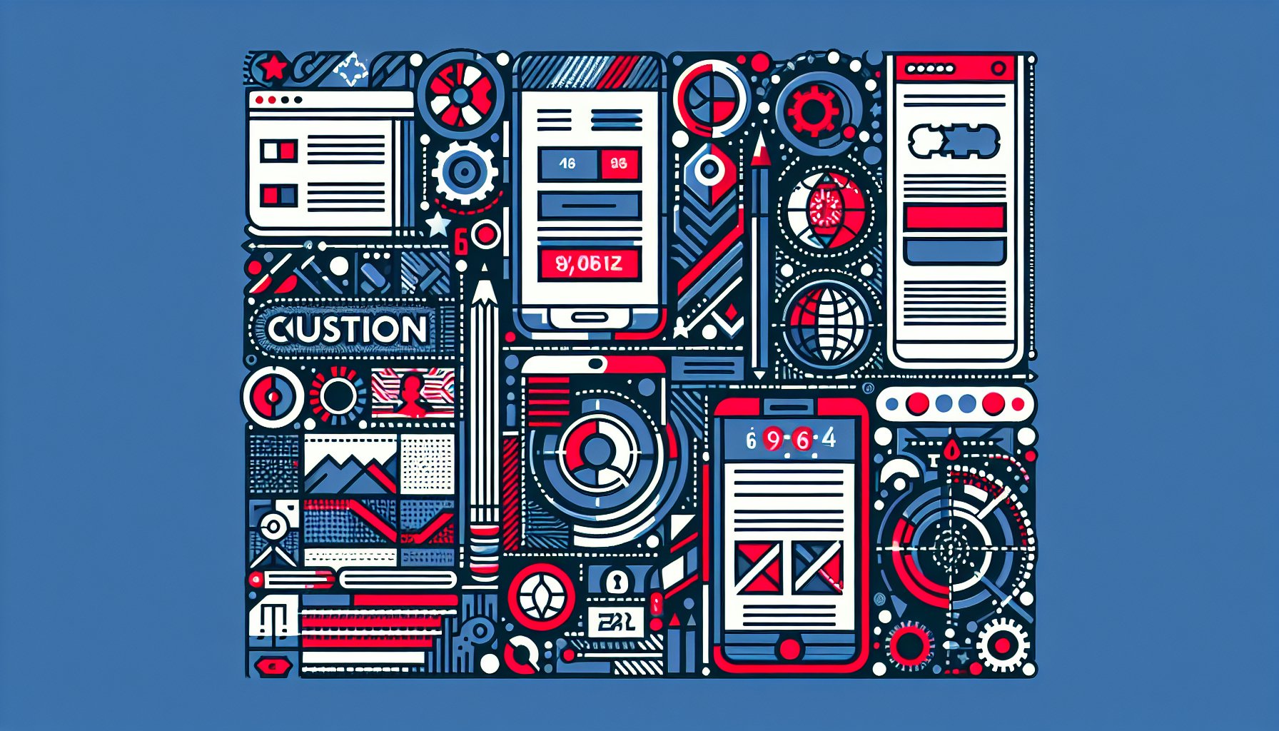 2025 custom website trends highlighting digital design aesthetics, hyper-personalization, web accessibility, and mobile-first design.