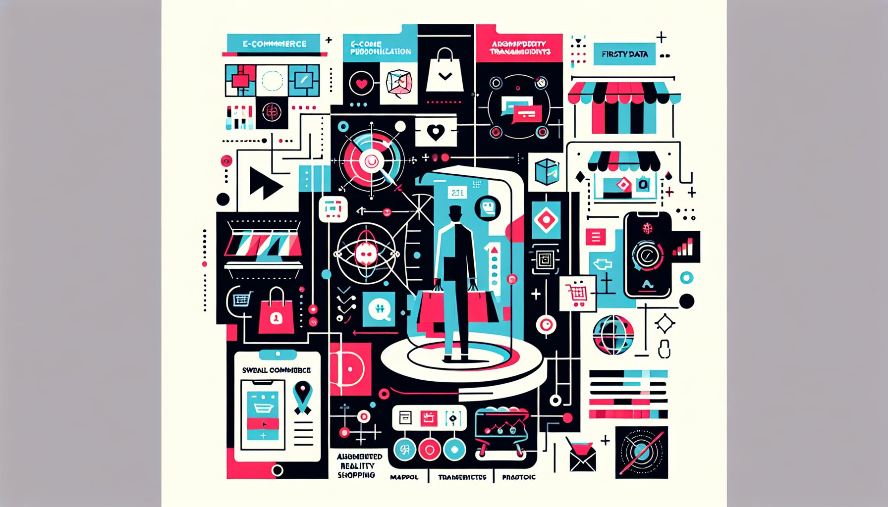 E-commerce personalization in 2025 with first-party data, augmented reality, seamless transactions, and mobile commerce design.