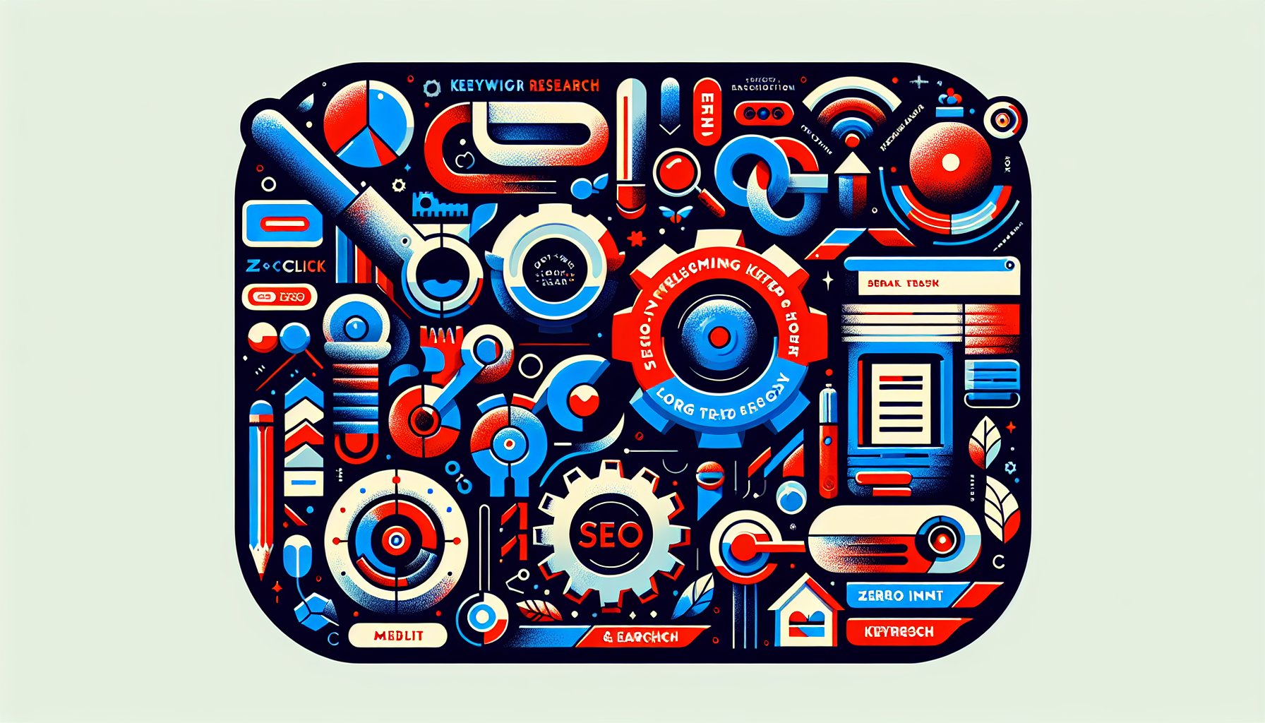 Comprehensive guide on keyword research, focusing on user intent, zero-click searches, long-tail keywords, and mobile SEO.