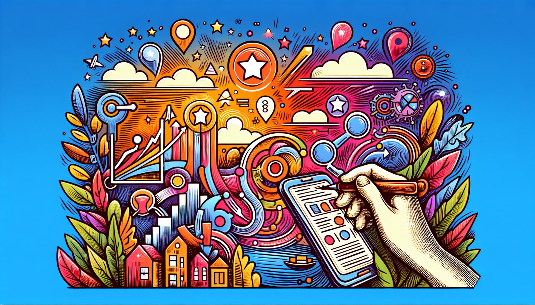 Comparison chart of g!LocalSEO™ vs. Local SEO Pro highlighting local SEO strategies, online reviews, and customer engagement.