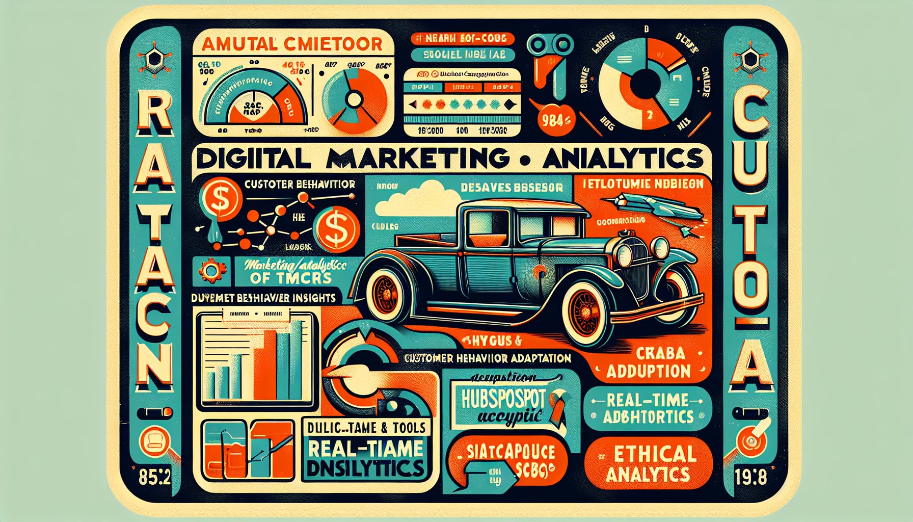 Digital marketing analytics using HubSpot and Salesforce for customer behavior insights and ethical real-time data adaptation.