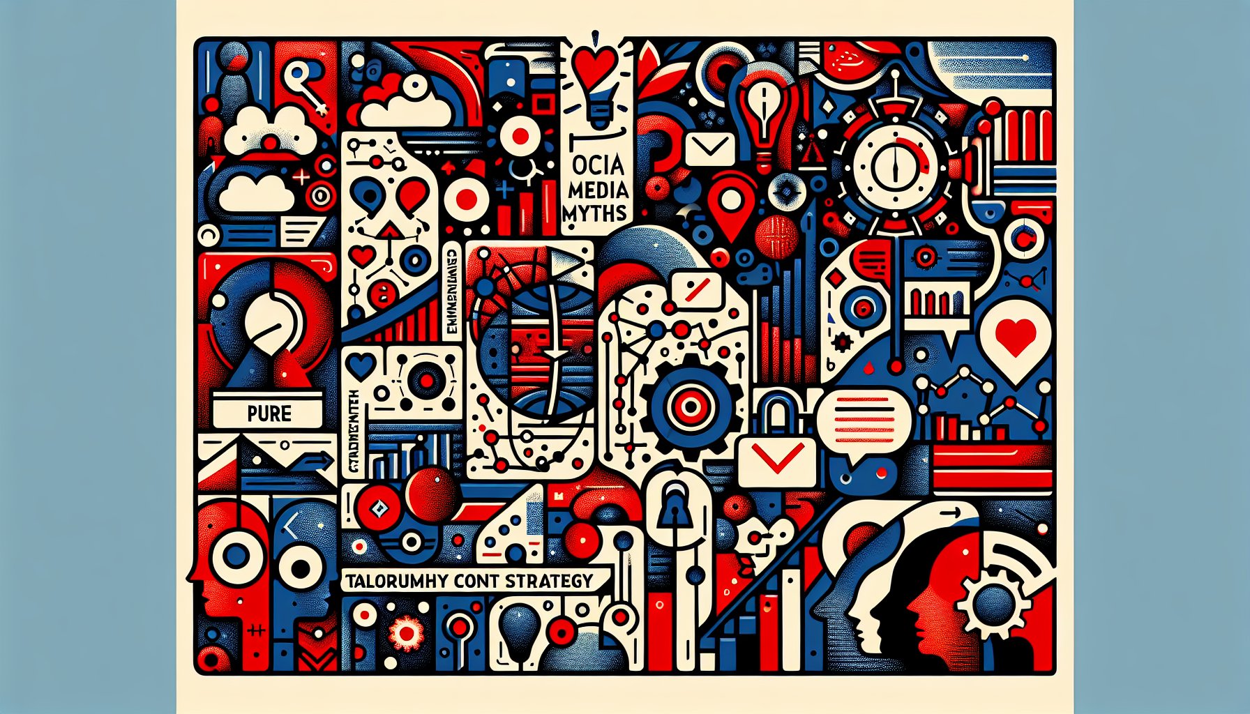 Debunking social media marketing myths: authentic engagement, community building, tailored strategies, and overcoming algorithm anxiety.