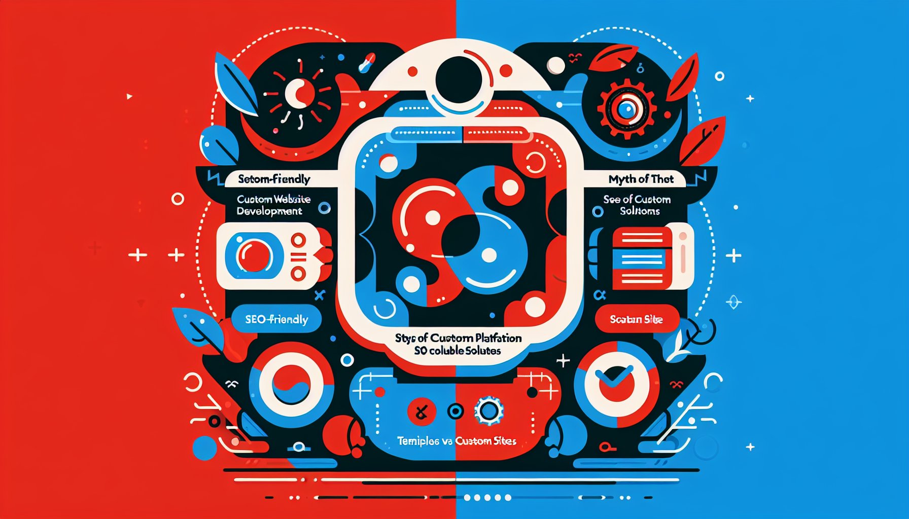 Custom website development myths debunked: templates vs custom sites, SEO-friendly platforms, and scalable web design insights.