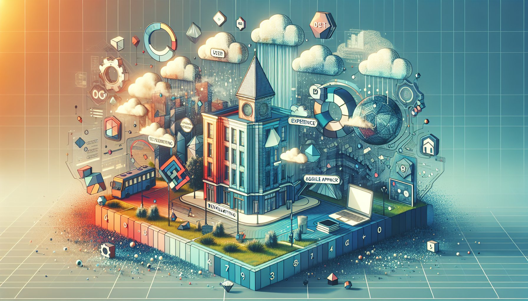 Essentials of custom website development focusing on user experience, technology stack, Agile approach, and digital presence.