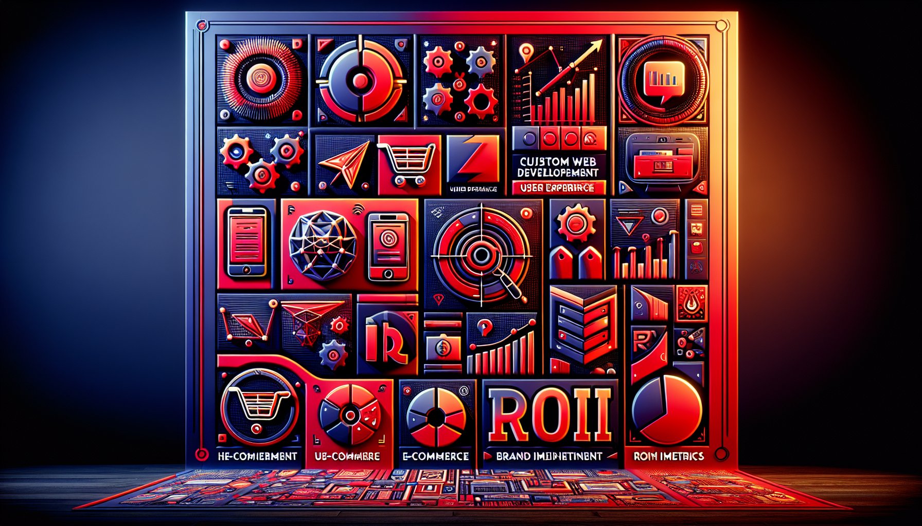 Custom web development boosts ROI through enhanced user experience, tailored e-commerce solutions, and strong brand identity.