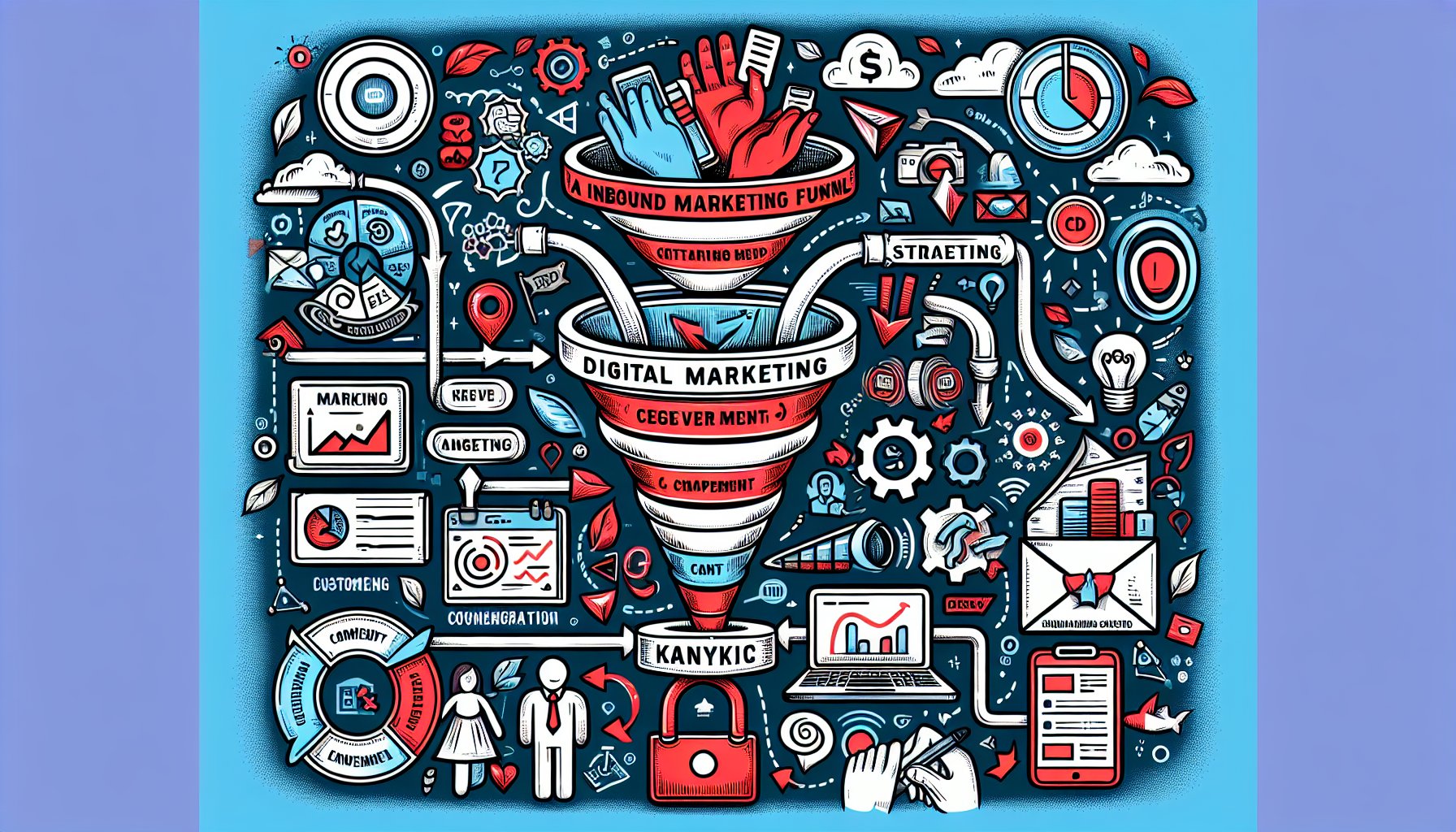Step-by-step guide for setting up an inbound marketing funnel using digital strategies for enhanced customer engagement and analytics.