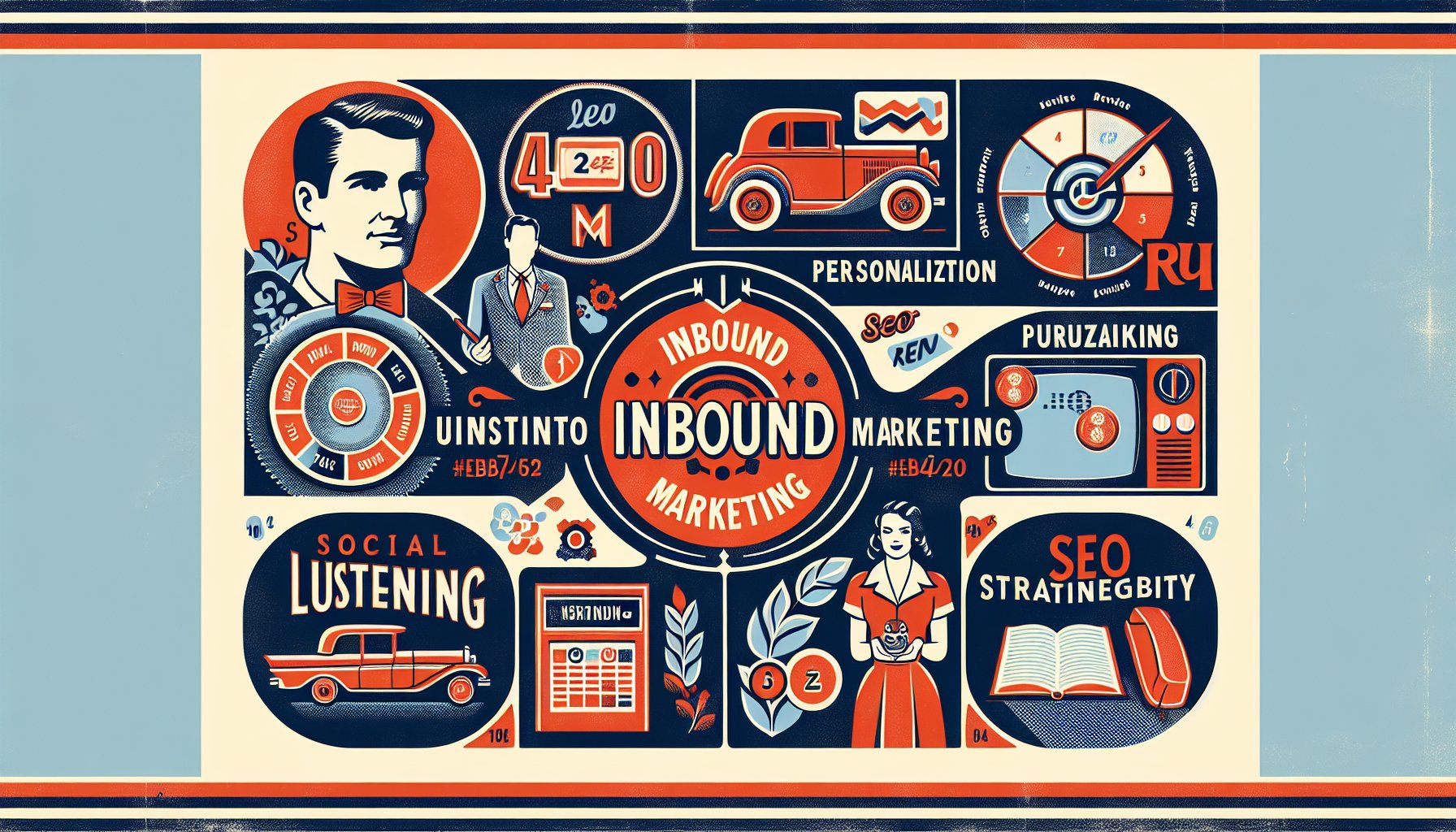 Six inbound marketing services for 2025 focusing on personalization, social listening, SEO strategies, and sustainable marketing.