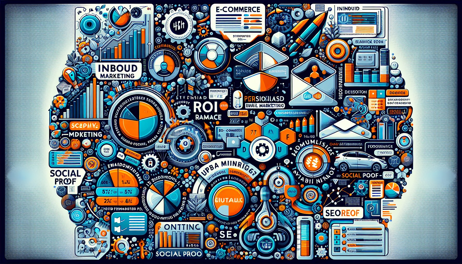 Maximizing ROI in e-commerce through inbound marketing, personalized emails, social proof, and effective SEO strategies.